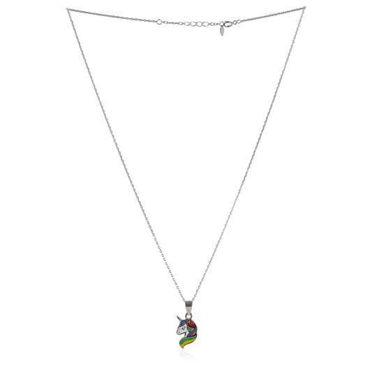 Unicorn Bloom Pendant With Chain