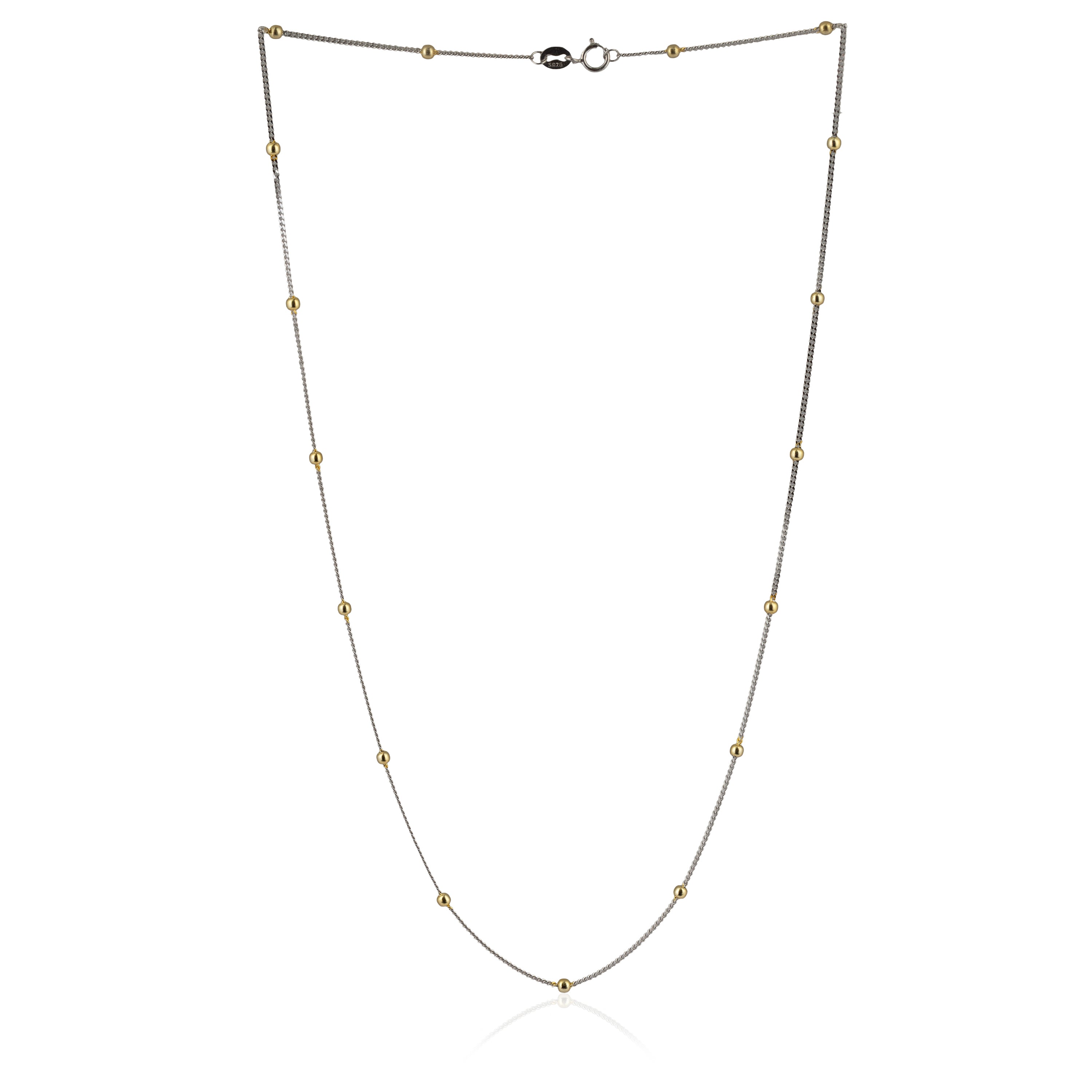 Round Glow Silver Chain