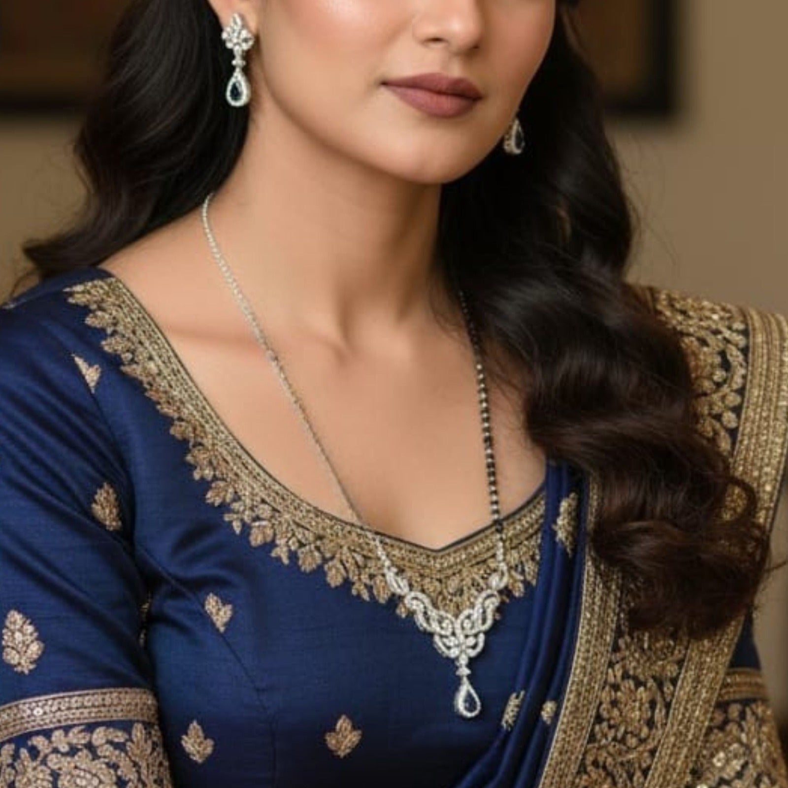 Teardrop Elegance Mangalsutra Set