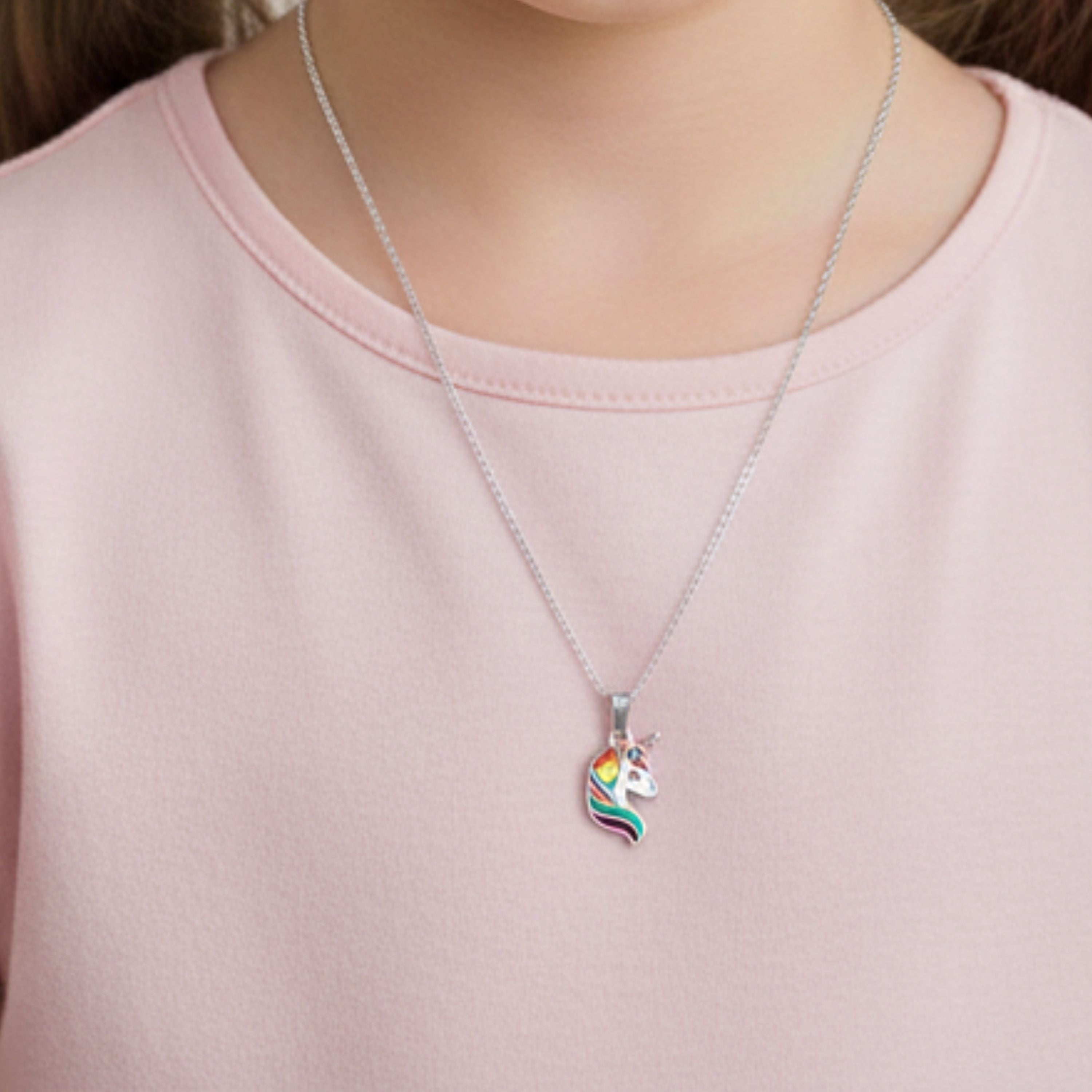 Unicorn Bloom Pendant With Chain