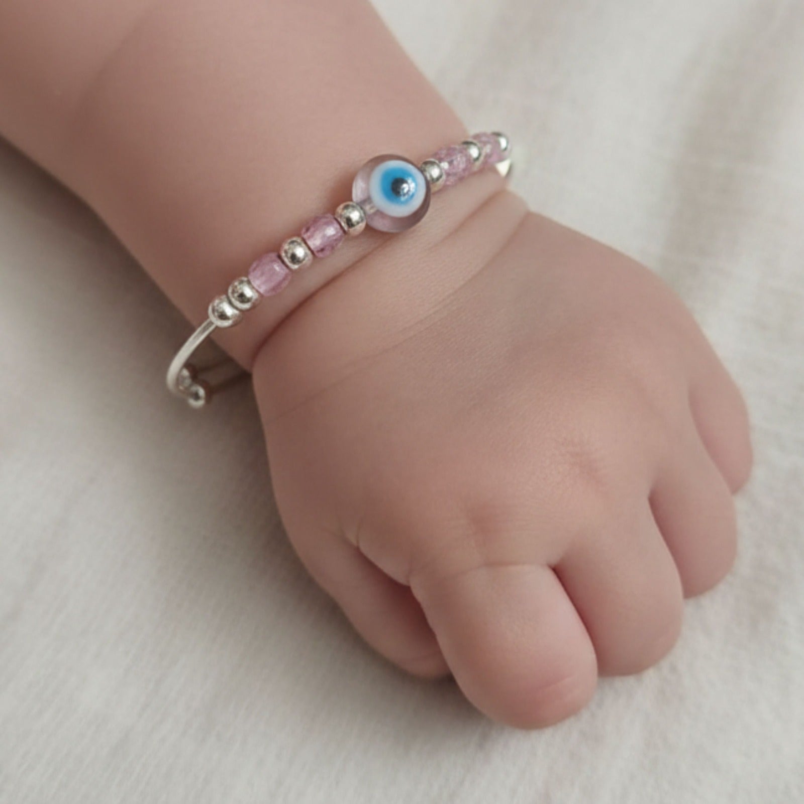 Blush Guardian Evil Eye Baby Kada