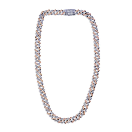 Rose Gold Iced Cuban Chain