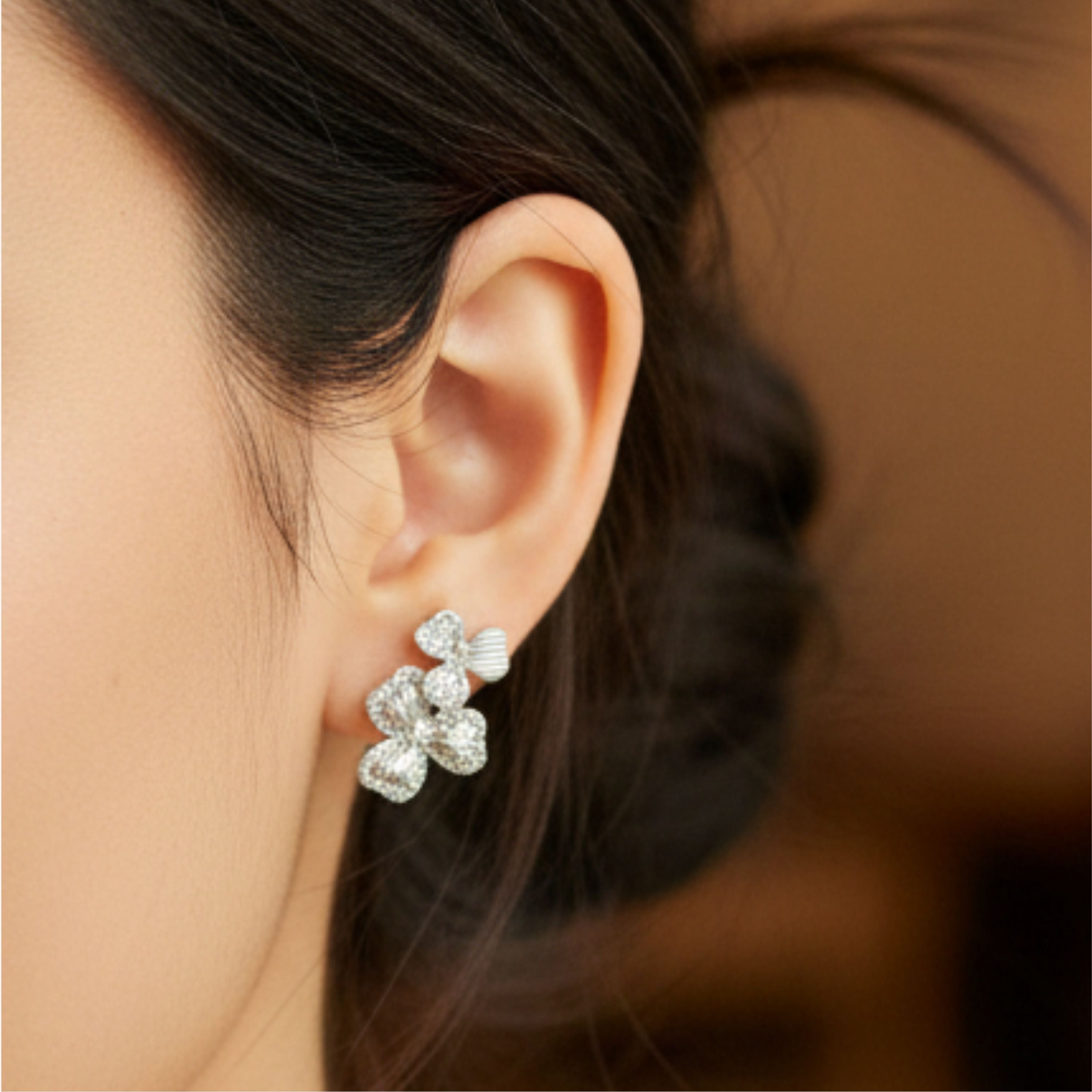 Flower Blossom Stud Earing