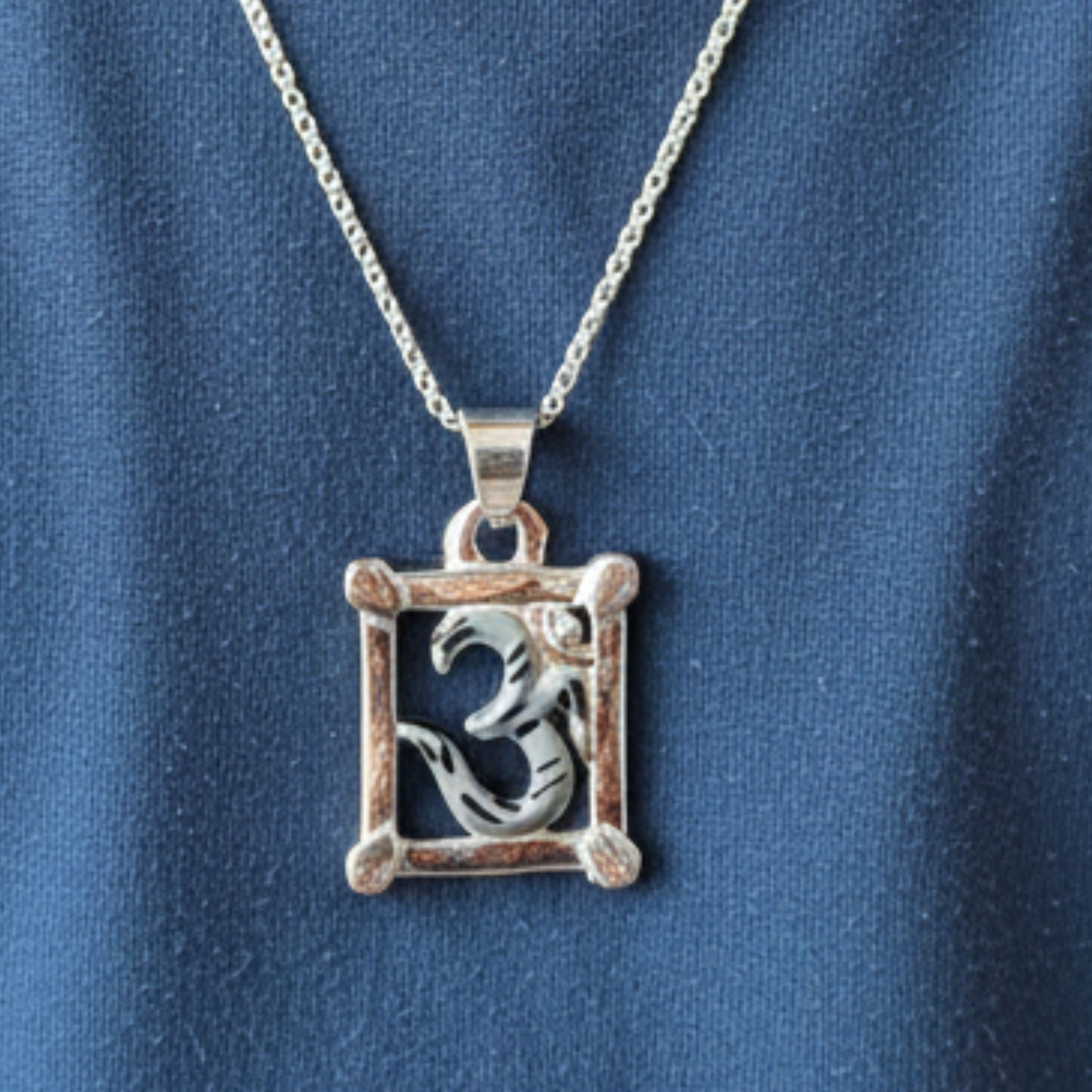 Om Shakti Silver Pendant