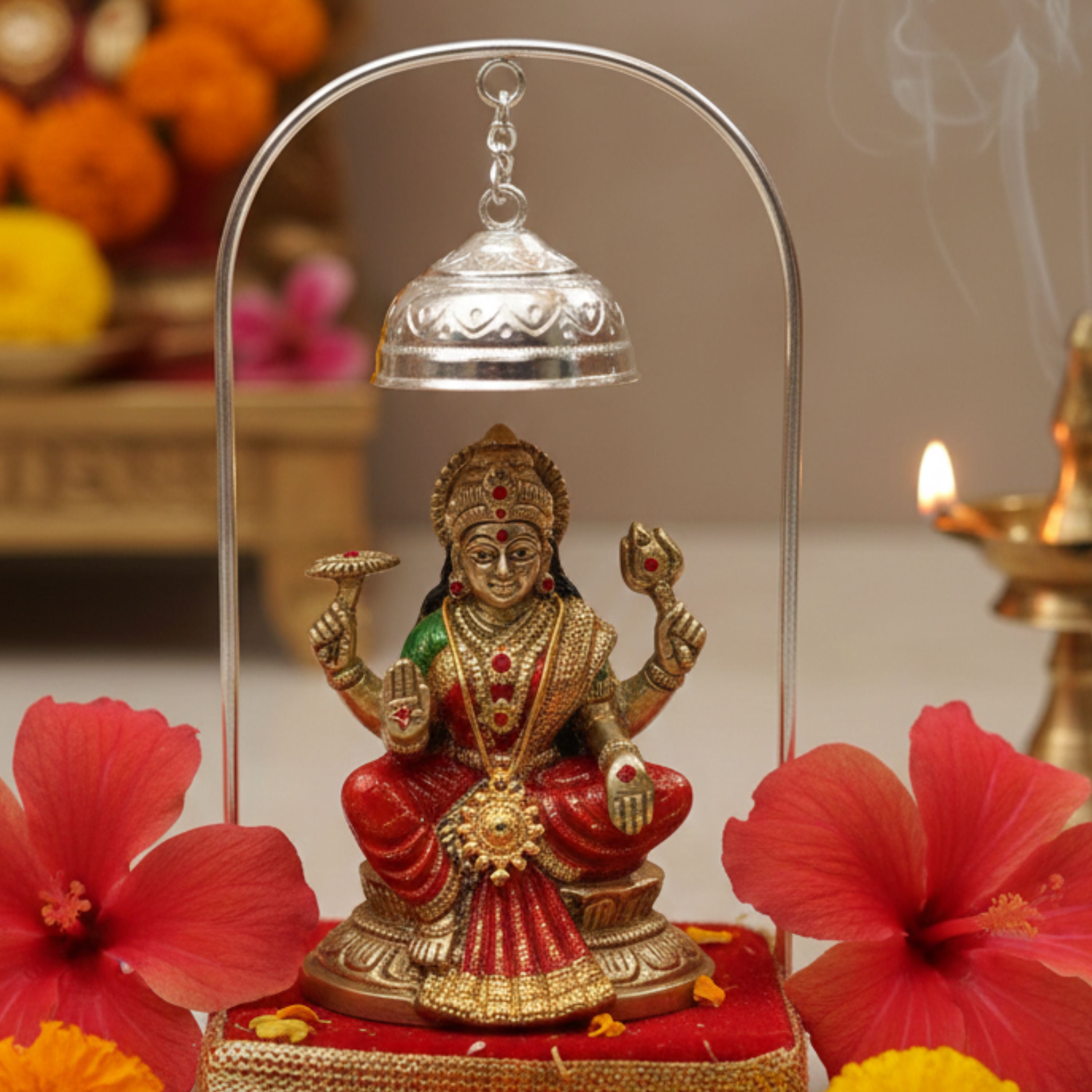 Rajsi Divine Silver Chattr Pendant