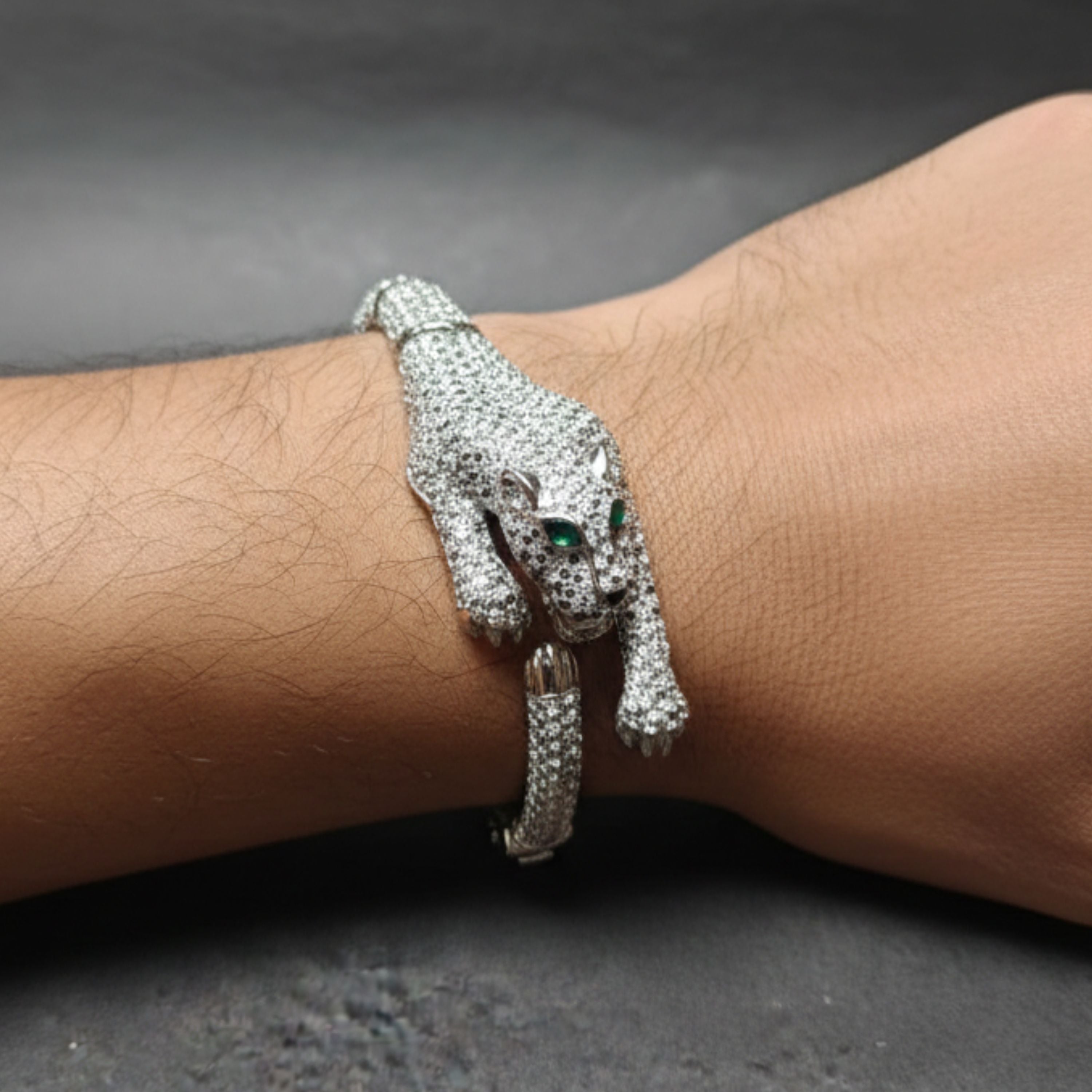 Emerald Phantom Panther Bracelet