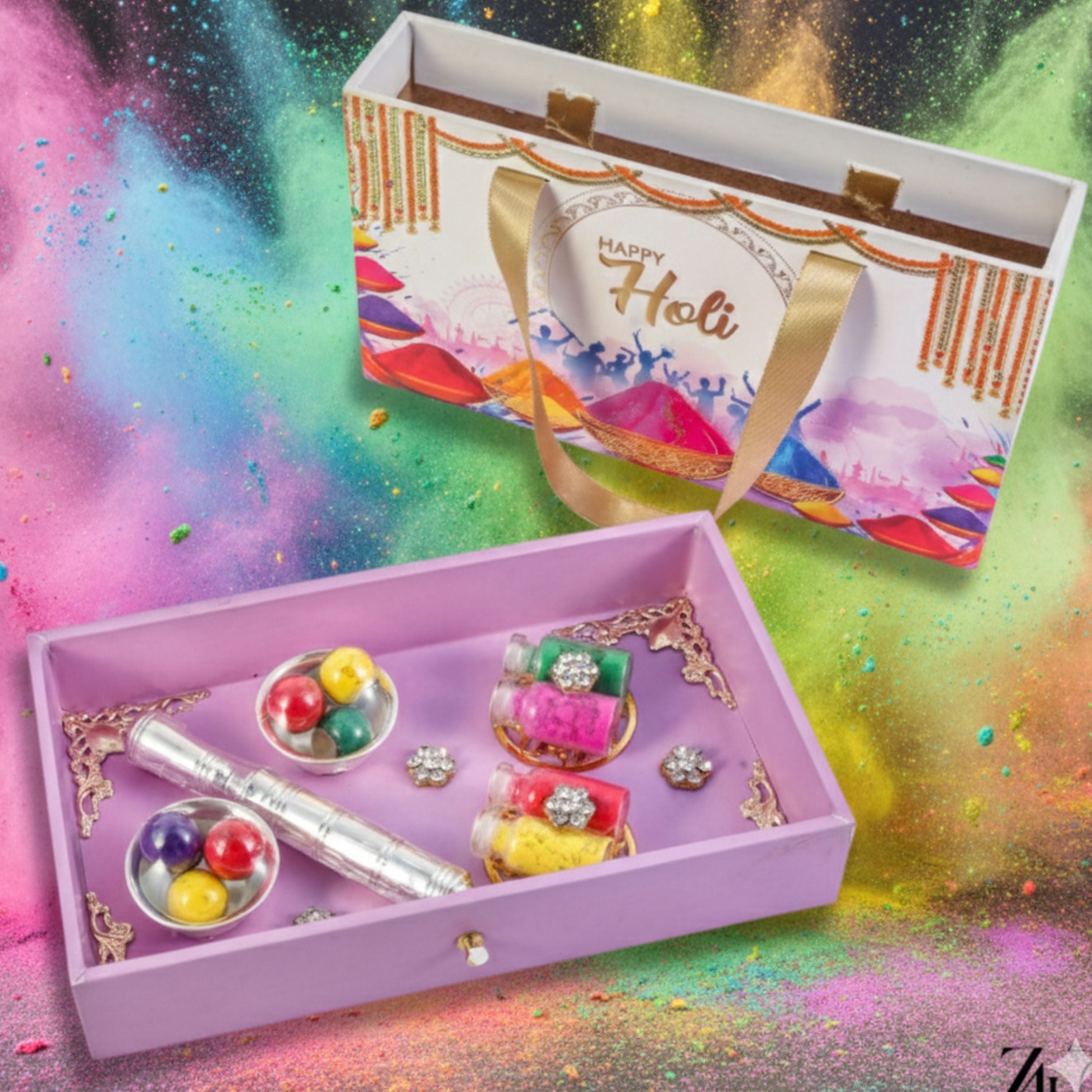 Chandi wali Holi Gifting Set