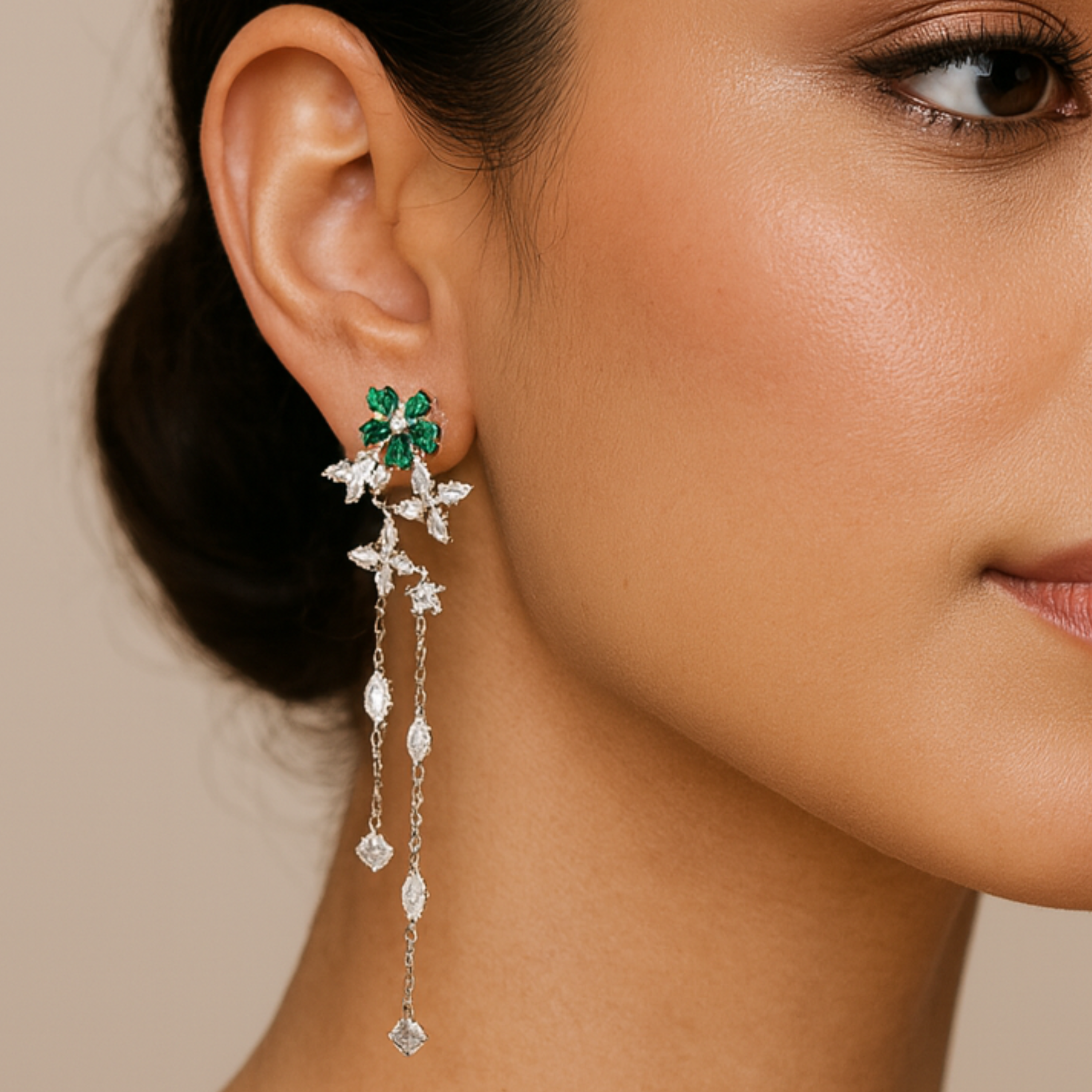 Lily of Jade Earring