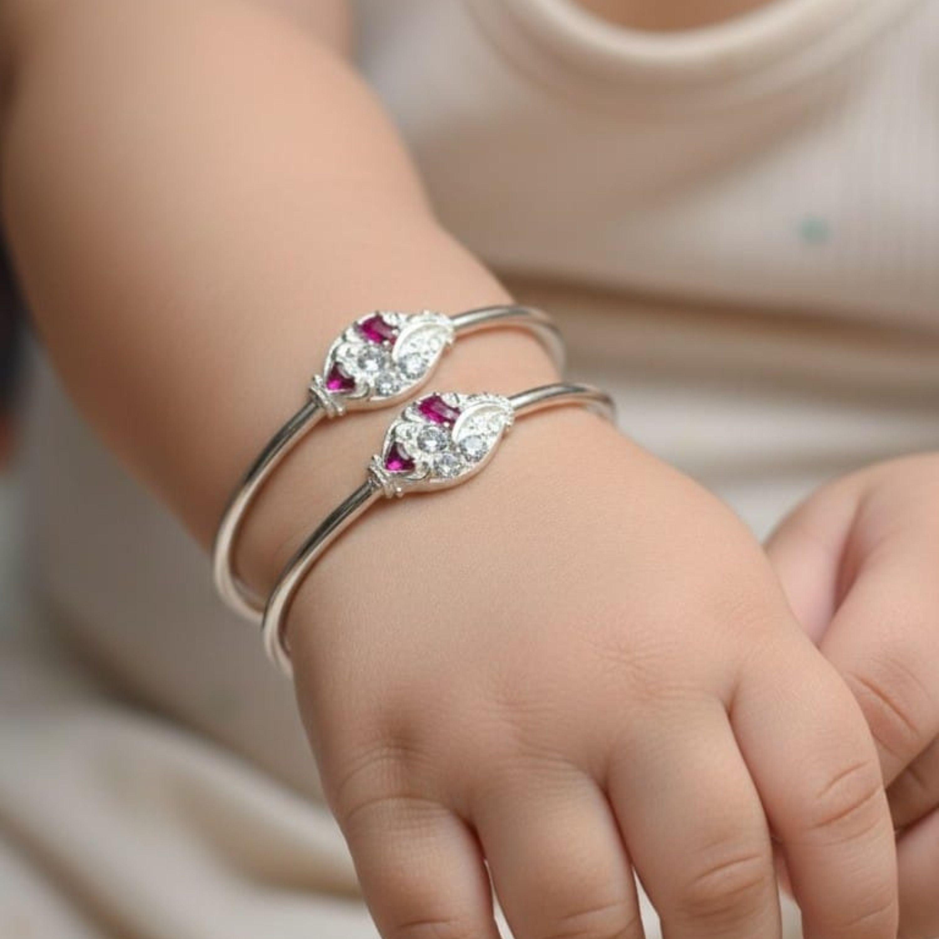 Ruby Grace Silver Kada