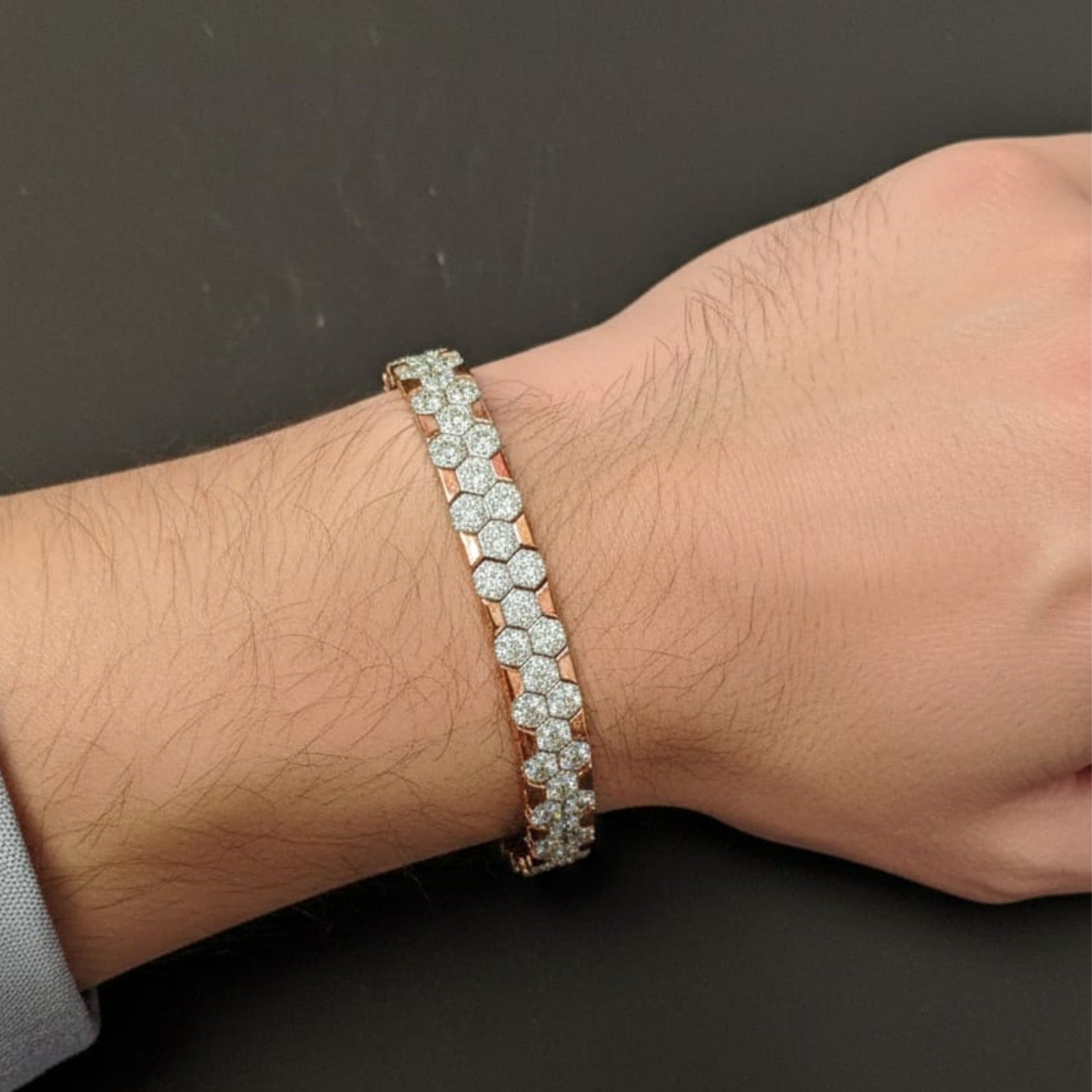 Silver Hexa Spark Bracelet