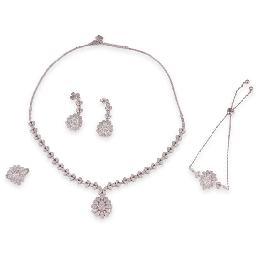 The Baguette Bliss Necklace Set