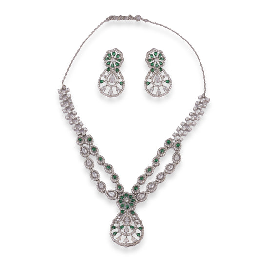 The Royal Green Necklace Set