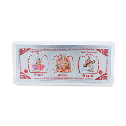 Lakshmi Ganesh saraswati Silver Note