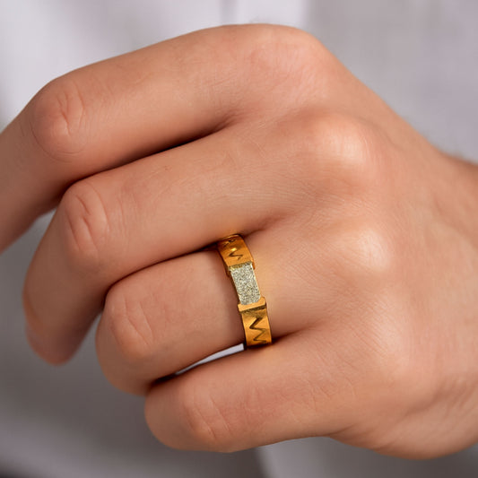 Zigzag Band Ring