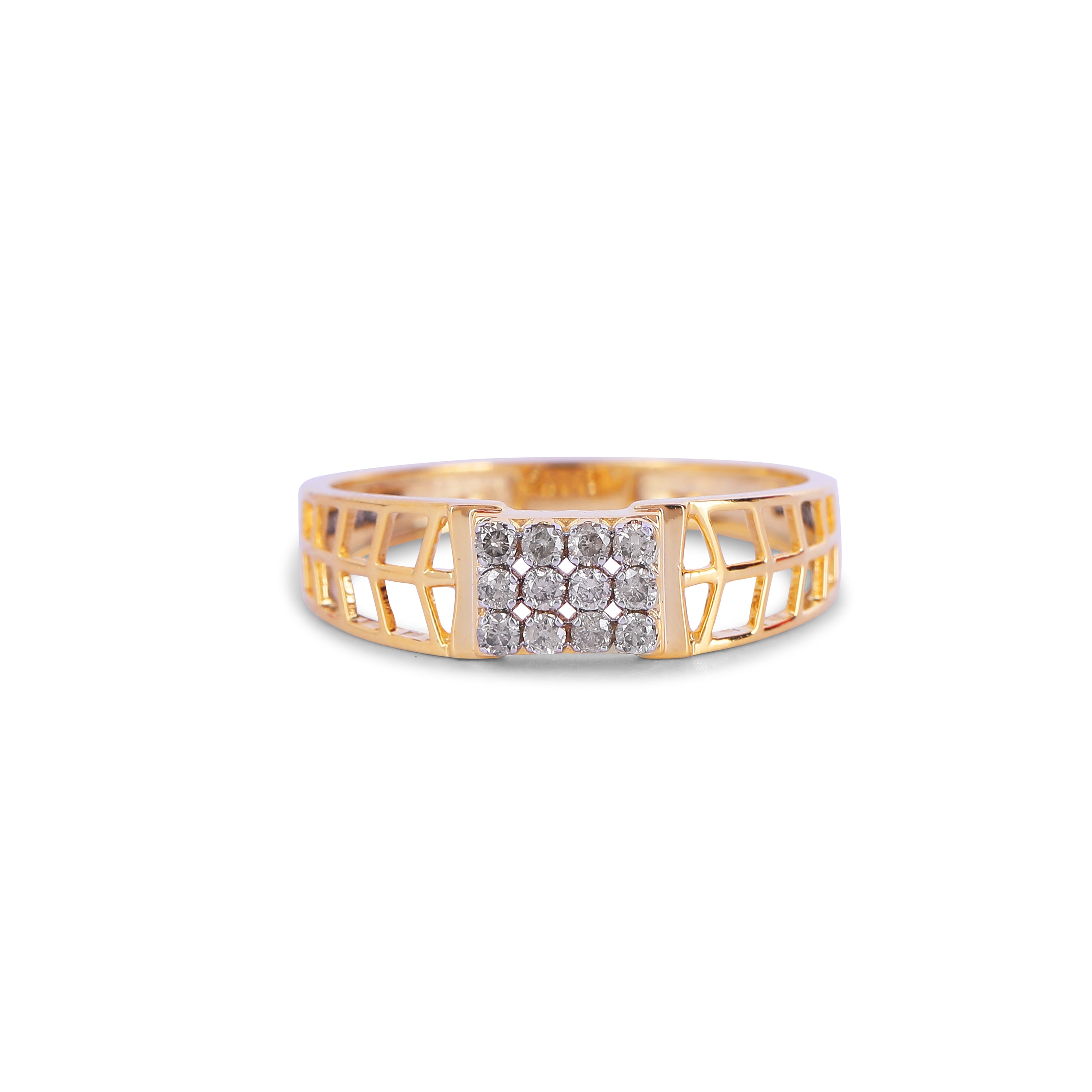 Grid Charm Ring