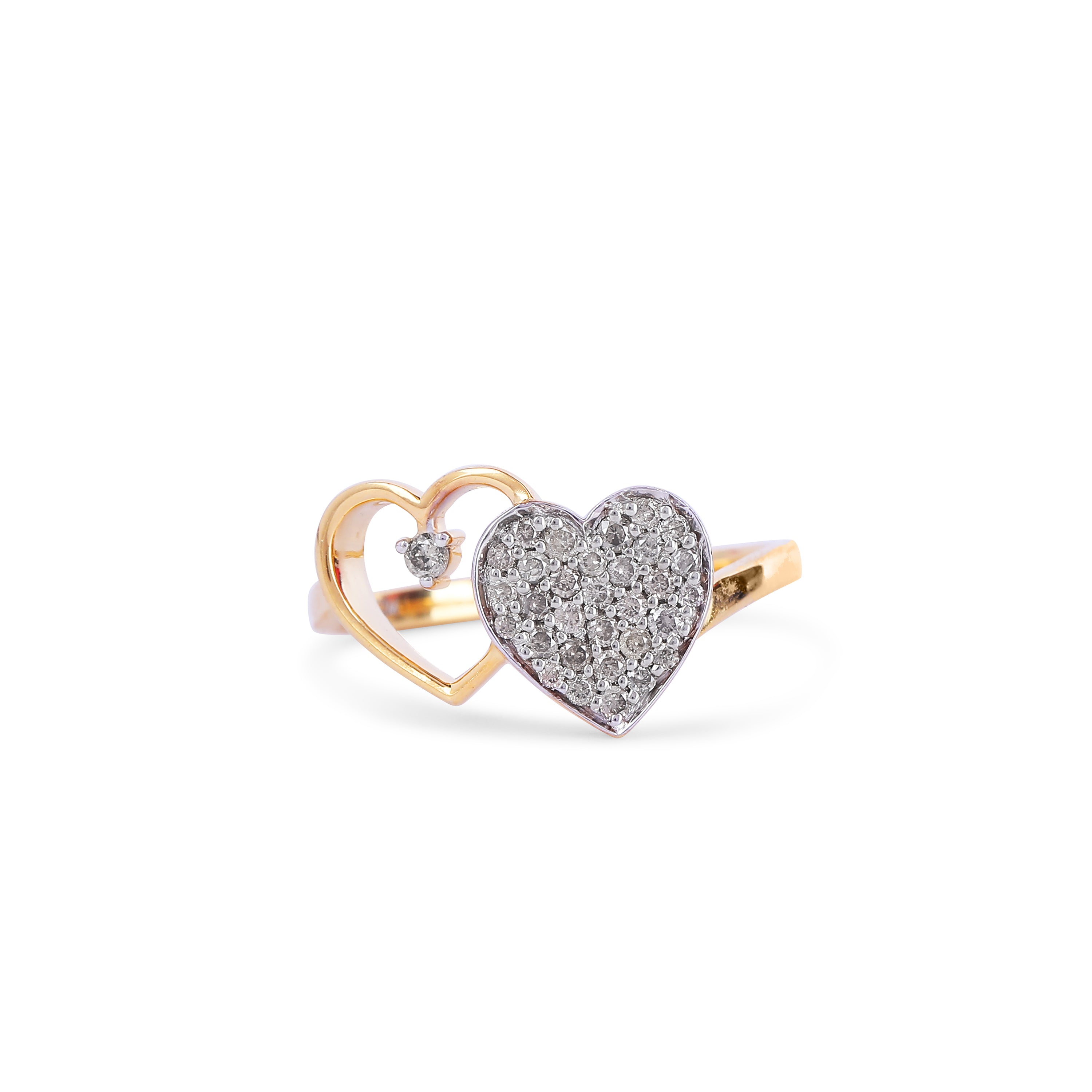 Twin Heart Ring