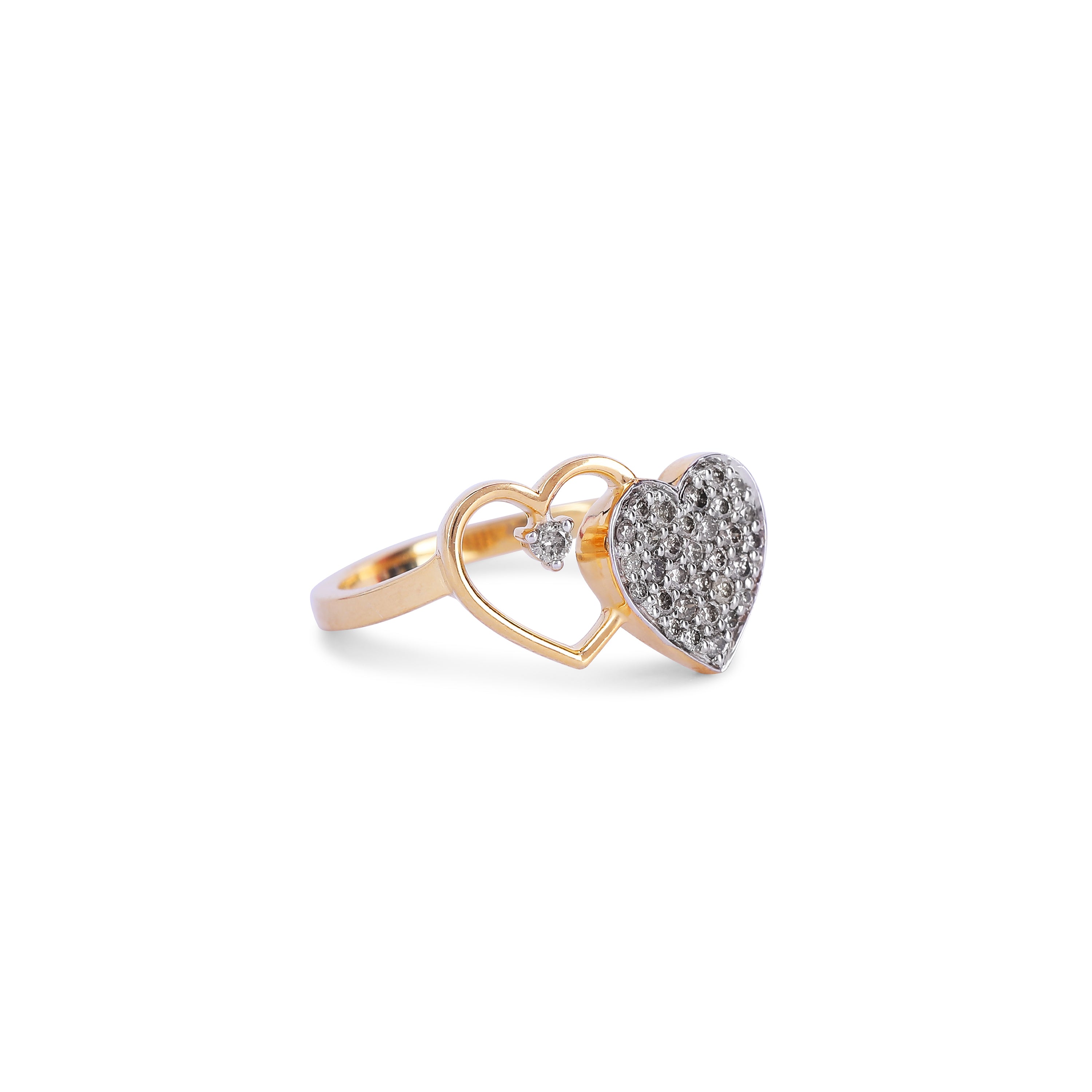 Twin Heart Ring