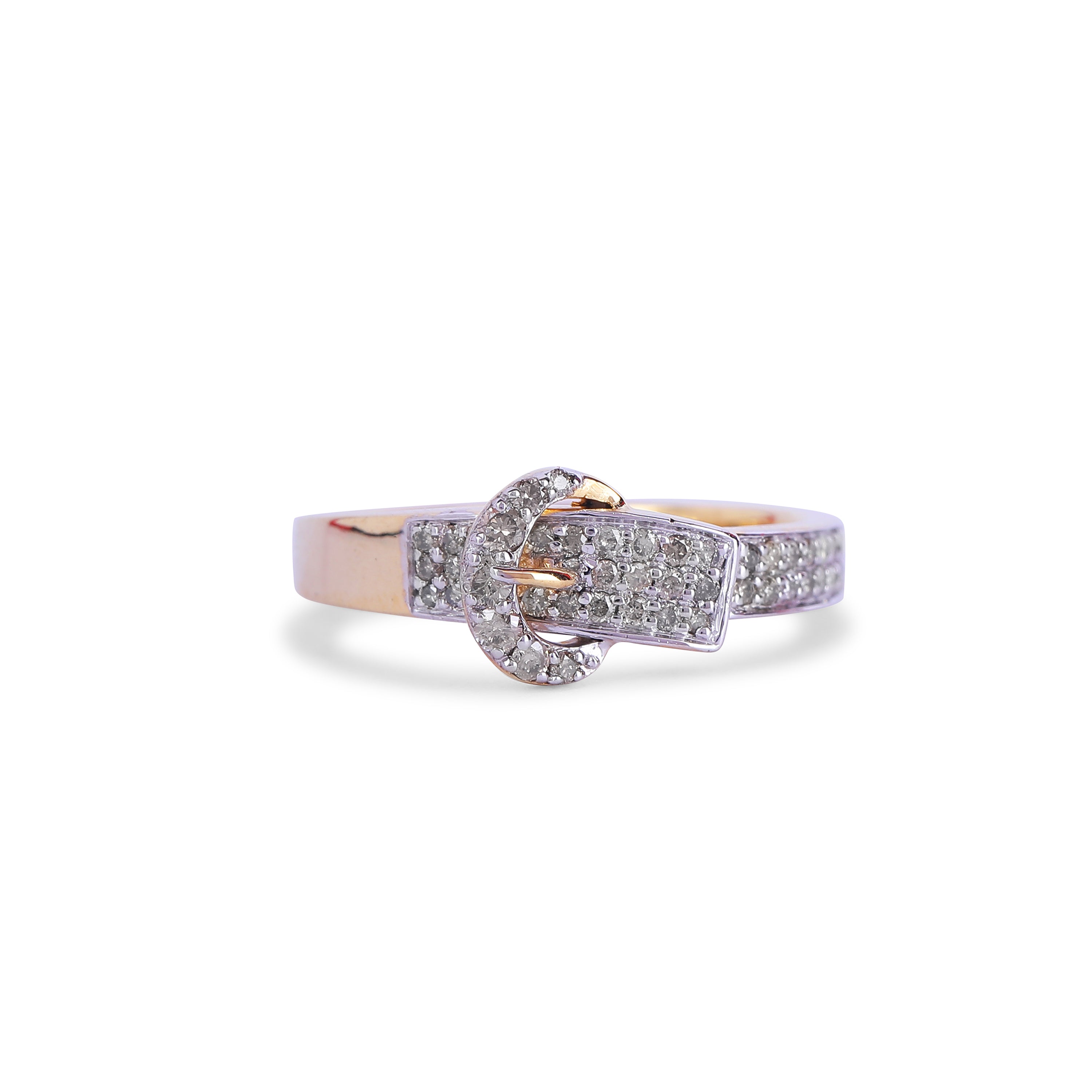 Diamond Buckle Ring