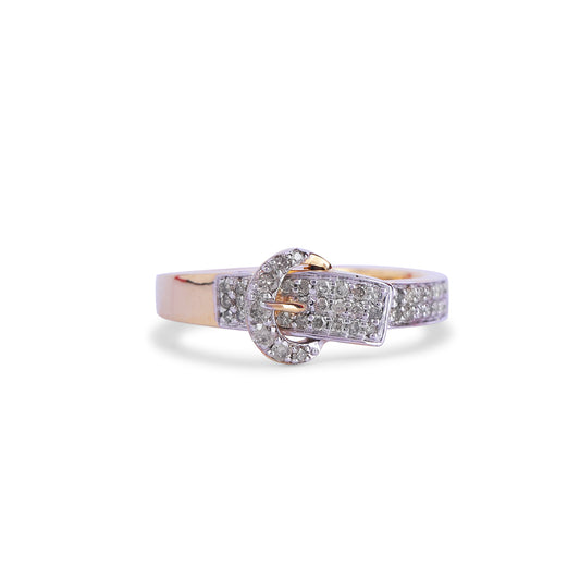 Diamond Buckle Ring