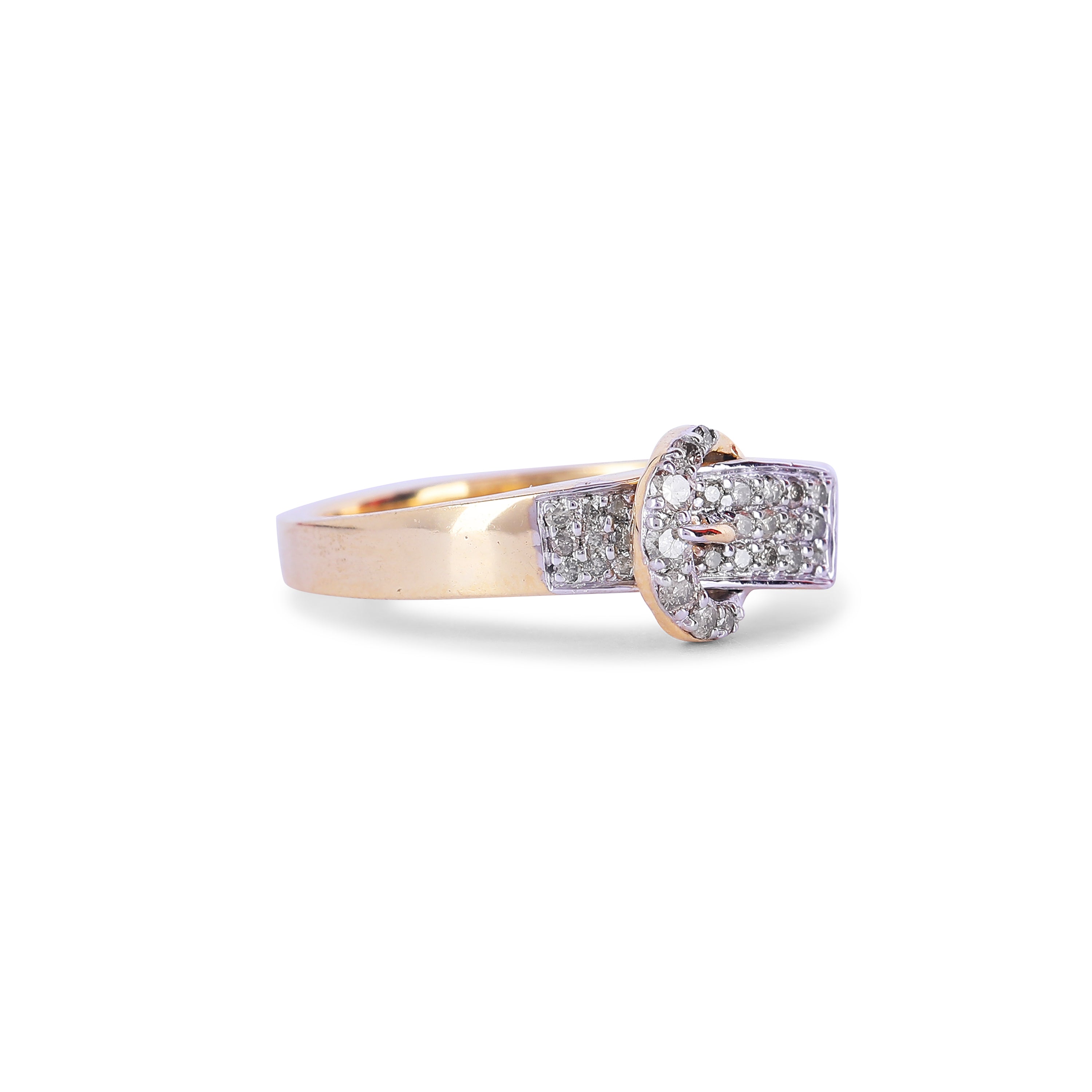 Diamond Buckle Ring