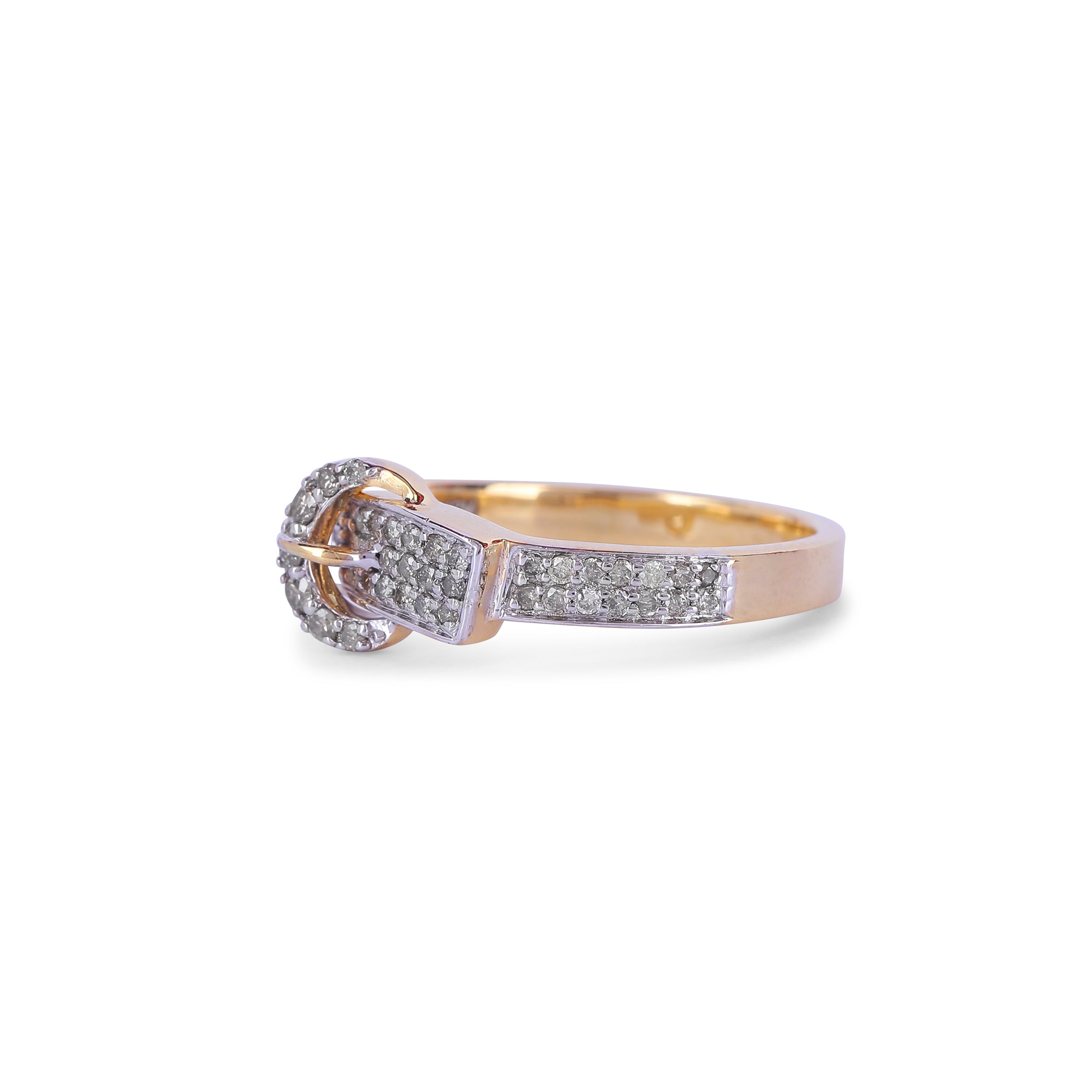 Diamond Buckle Ring