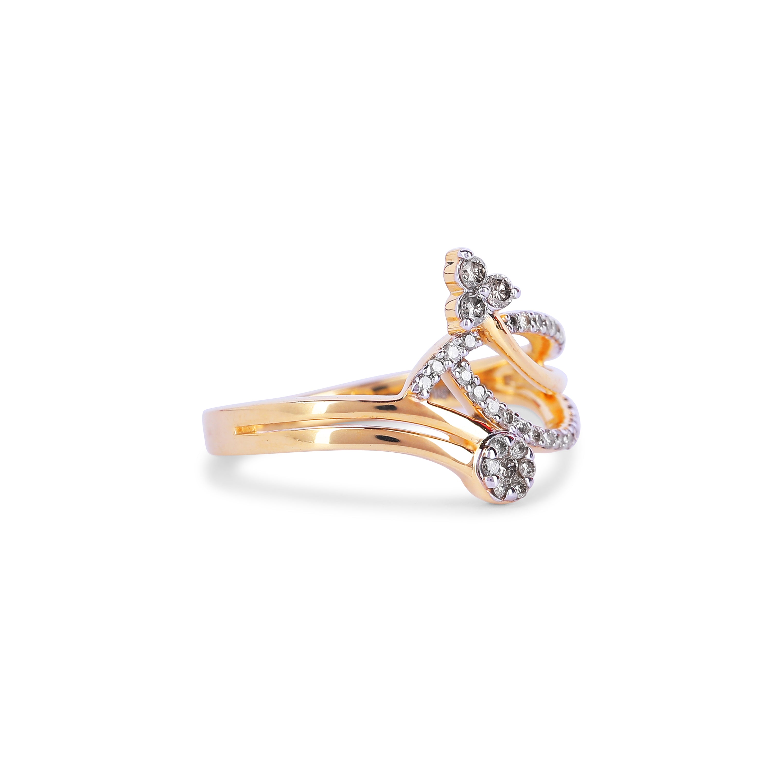 Floral Curve Ring