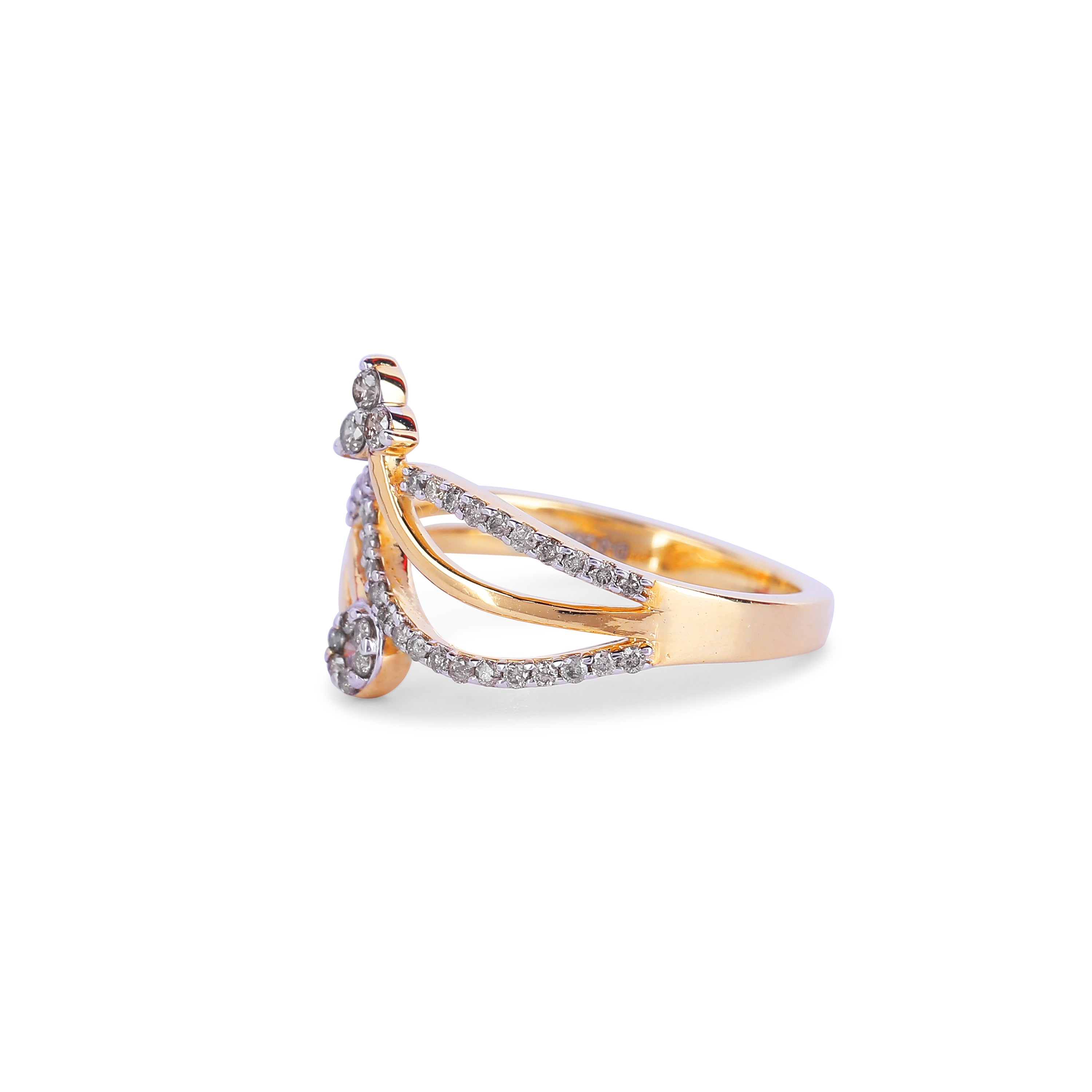 Floral Curve Ring