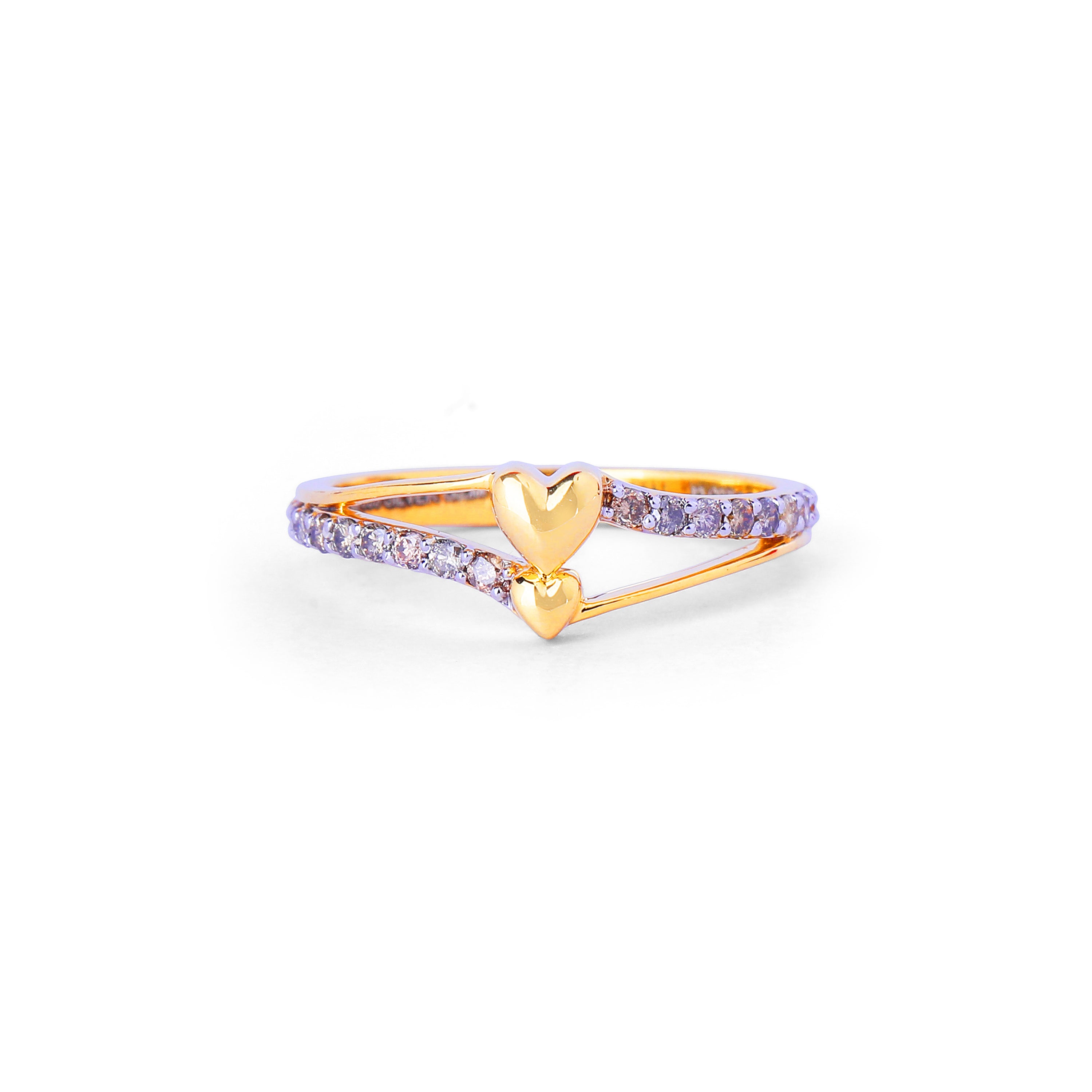 Twin Hearts Ring