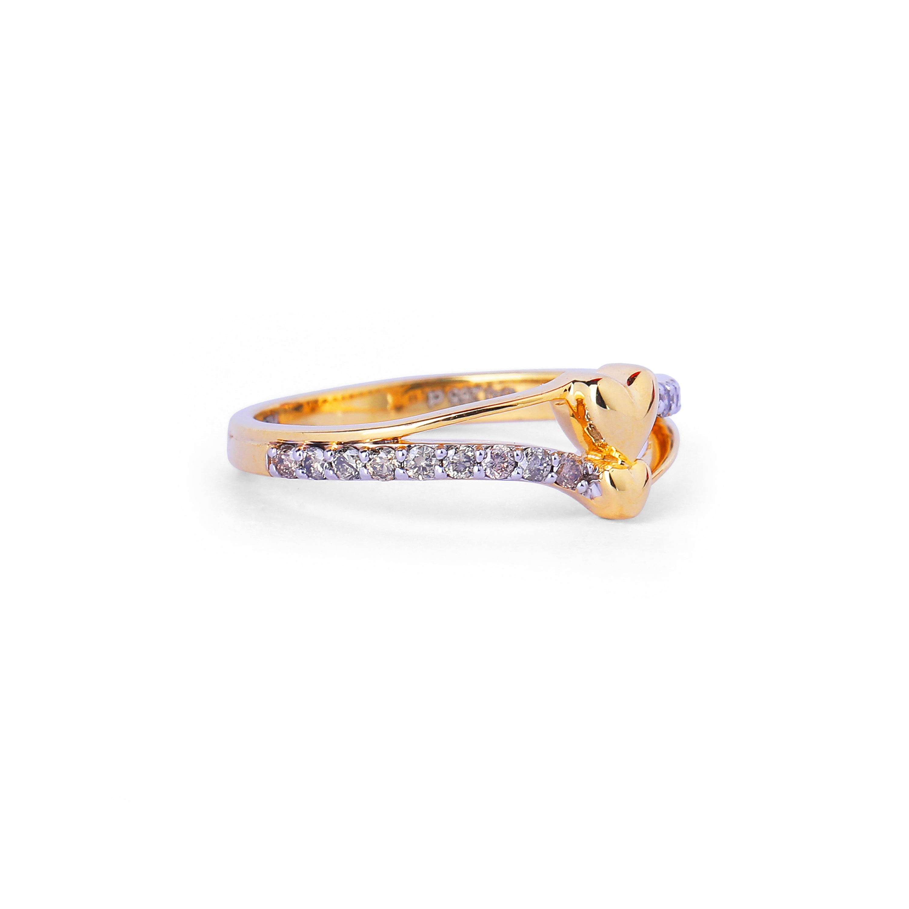 Twin Hearts Ring