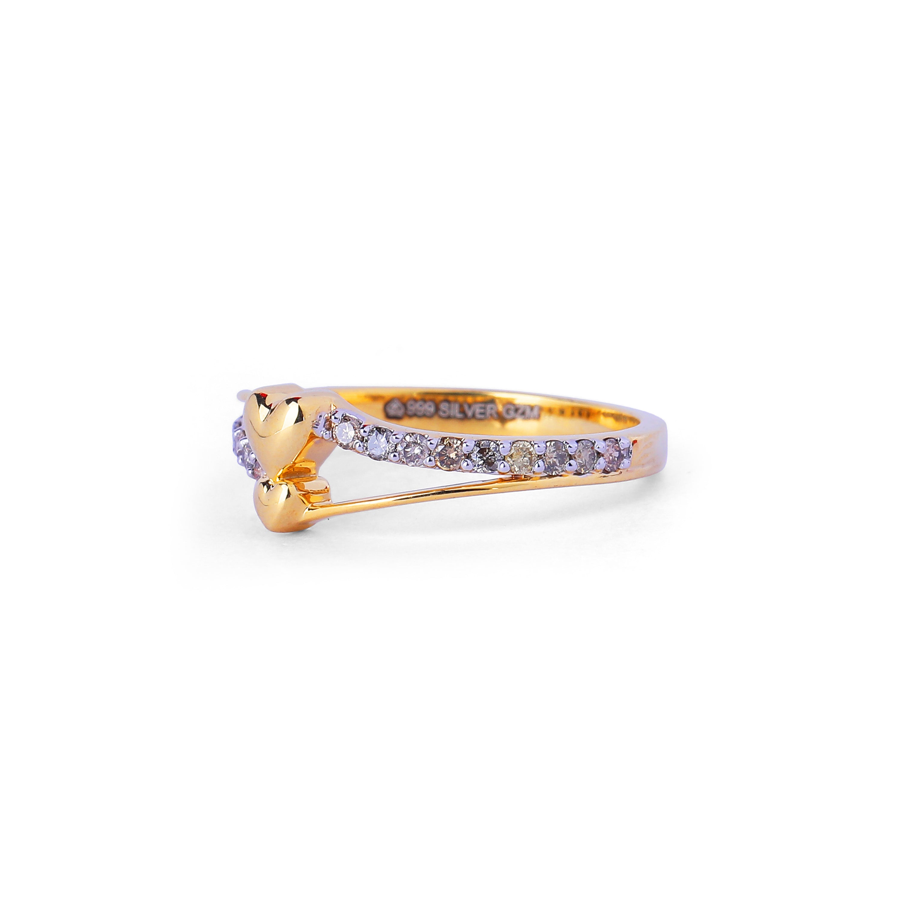 Twin Hearts Ring