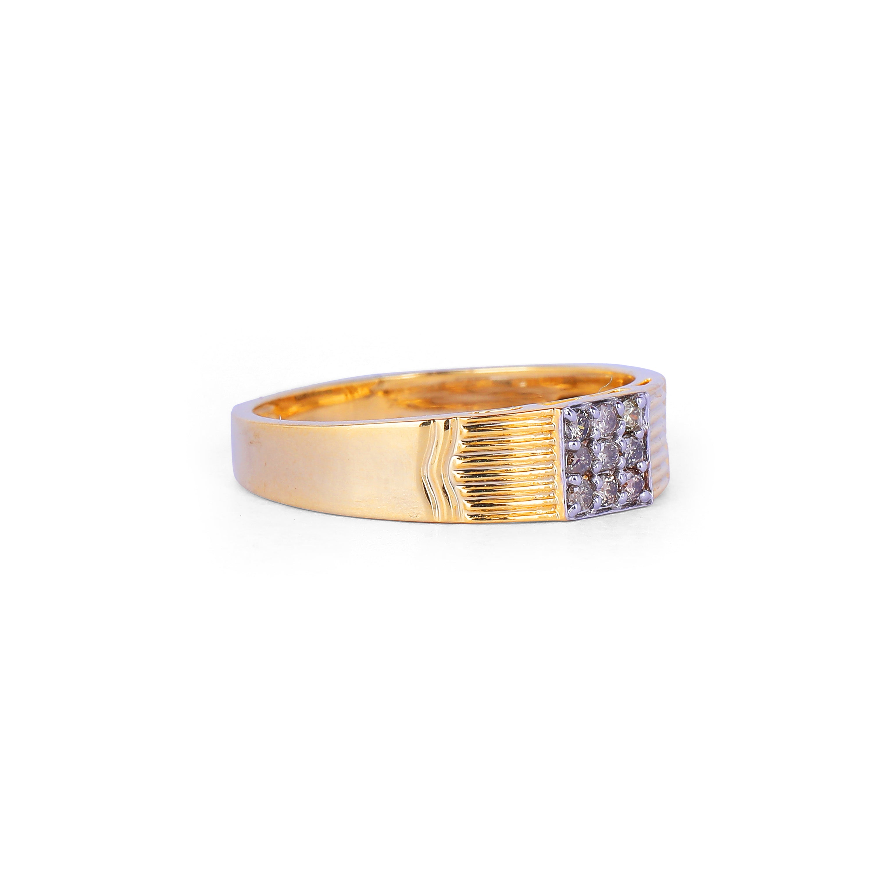 Classic Textured Square Ring