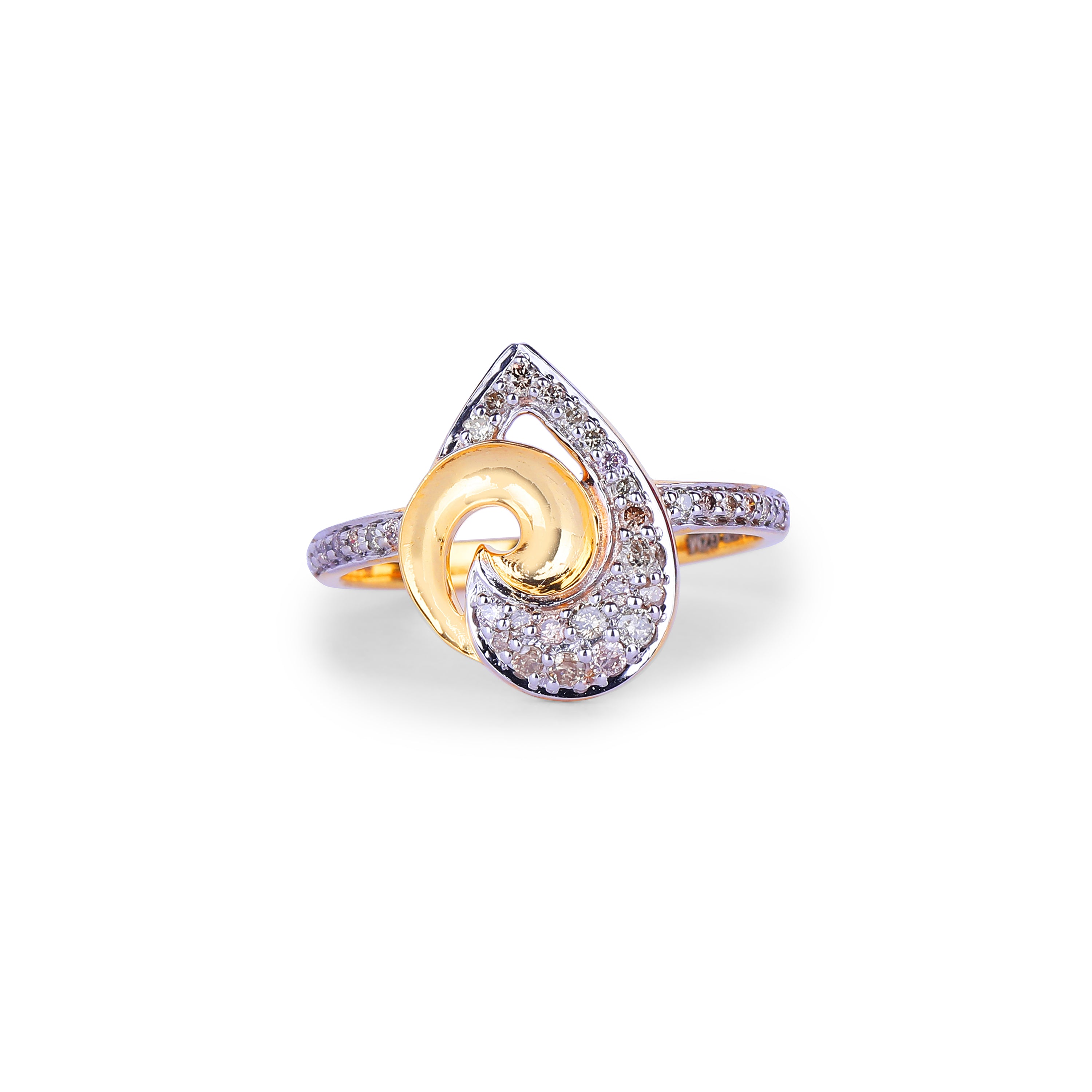 Teardrop Swirl Ring