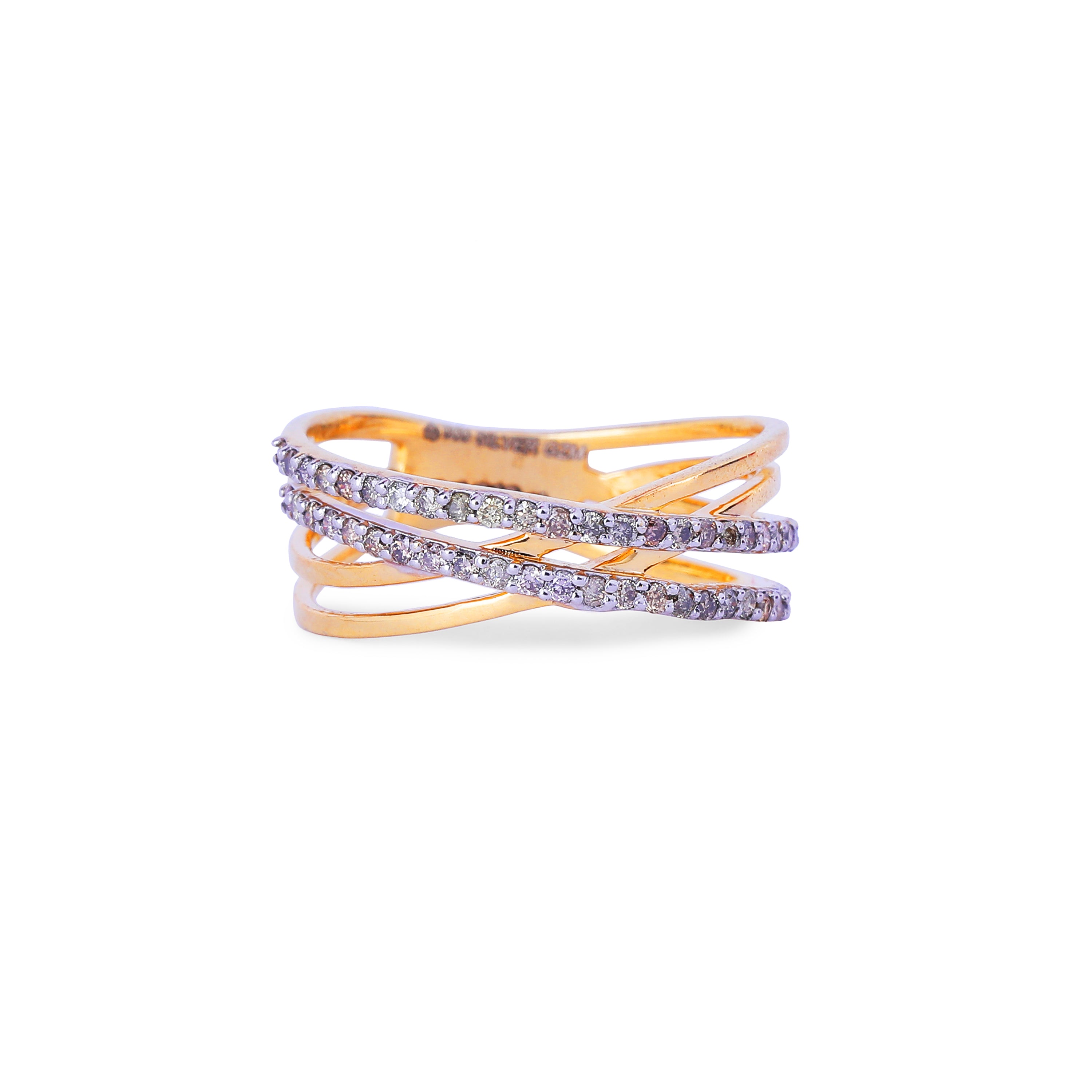 Crisscross Elegance Ring