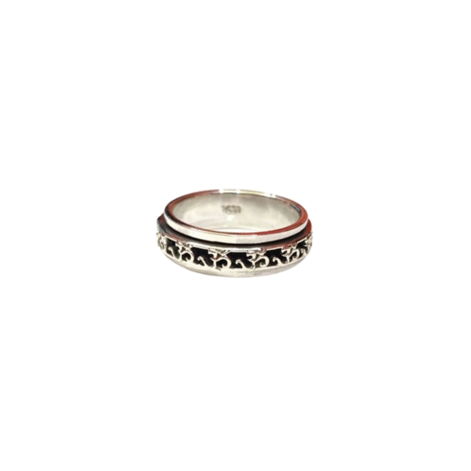 Vintage Black Oxidised Spinner Ring