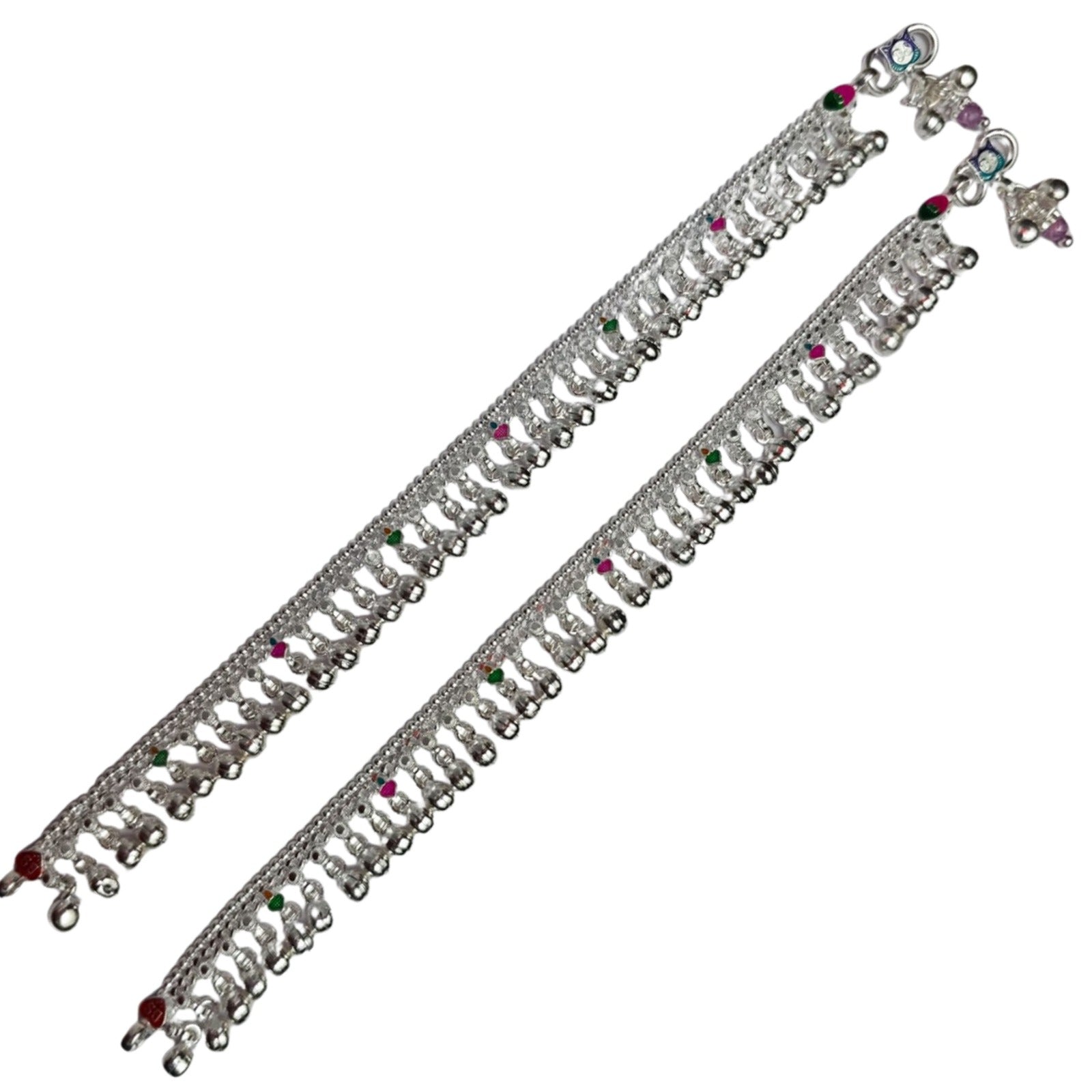 Royal Jhumka Silver Payal