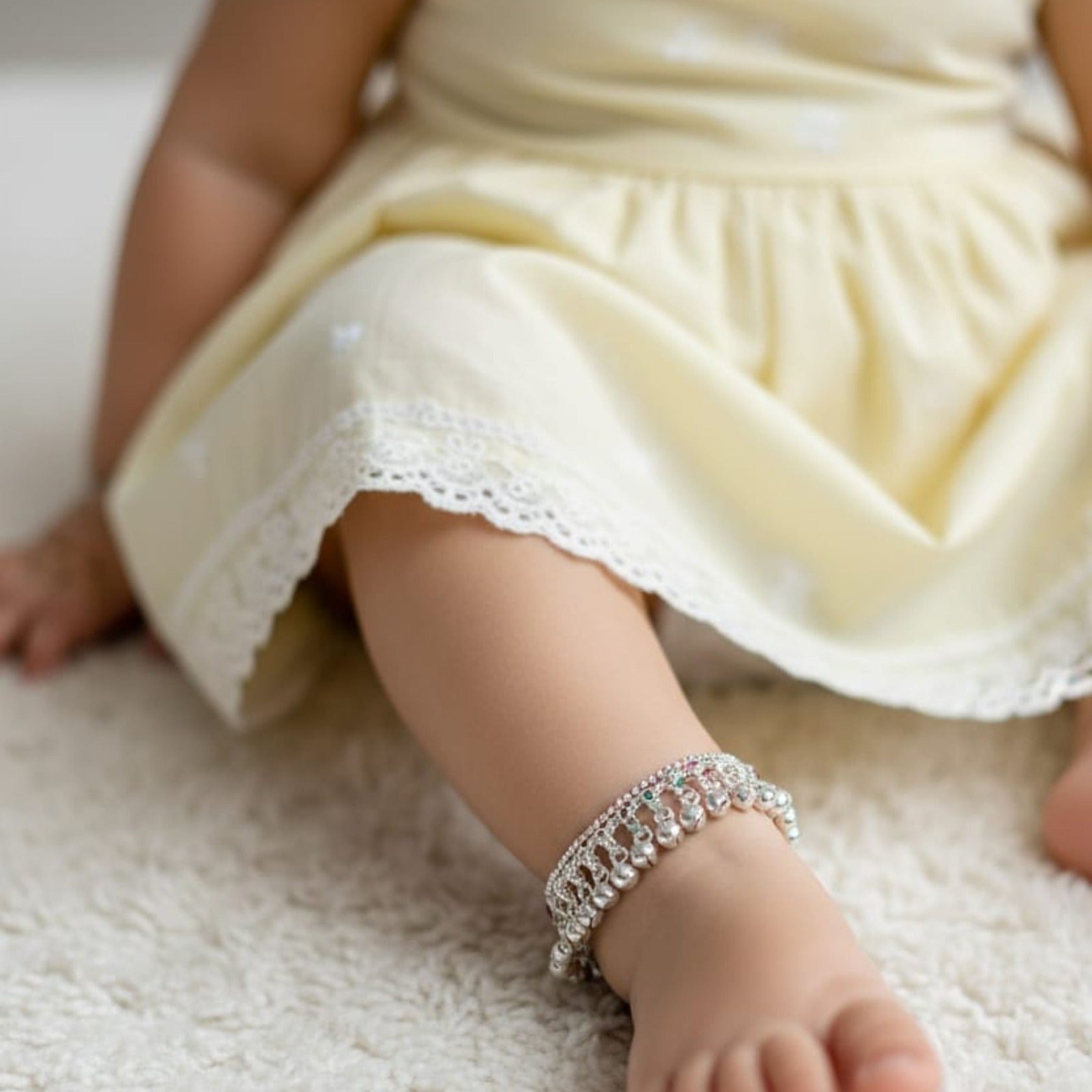 Royal Jhumka Silver Payal