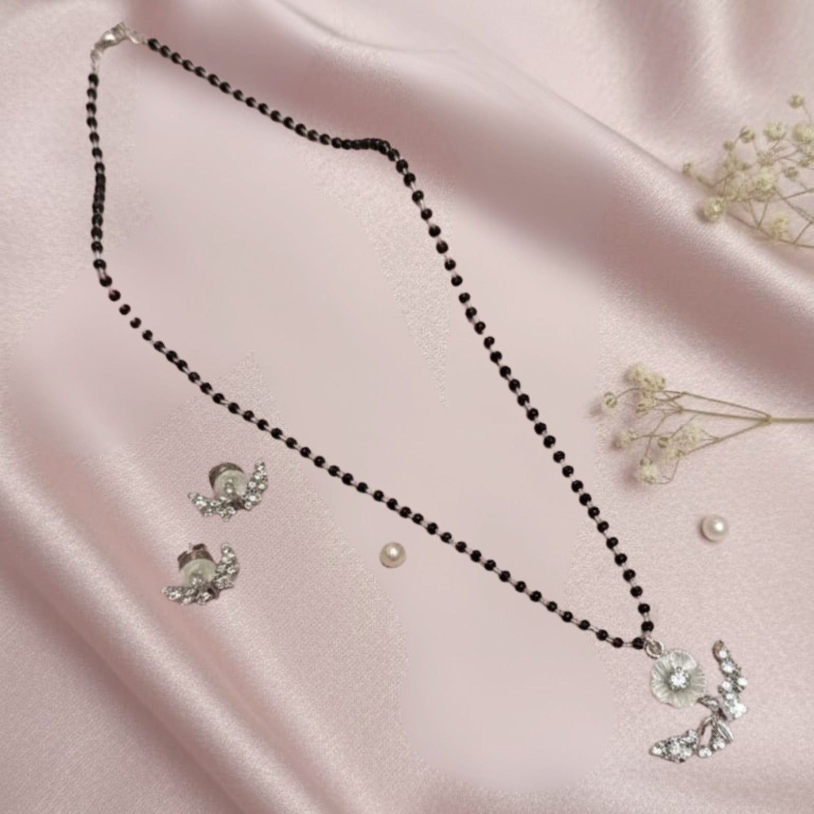 Crystal Wings Mangalsutra Set