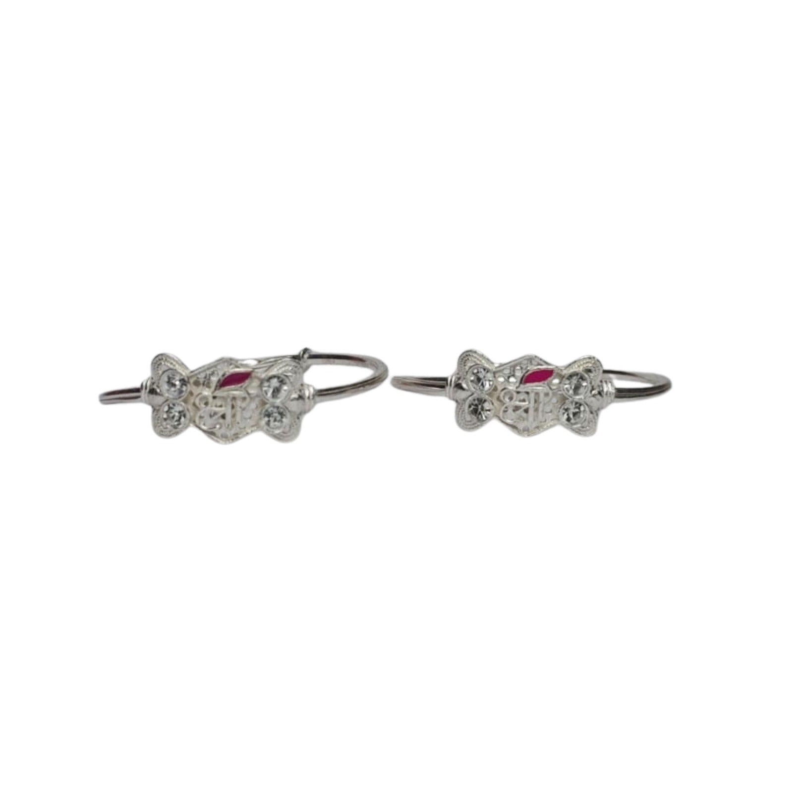 Royal Petal Silver Bangles