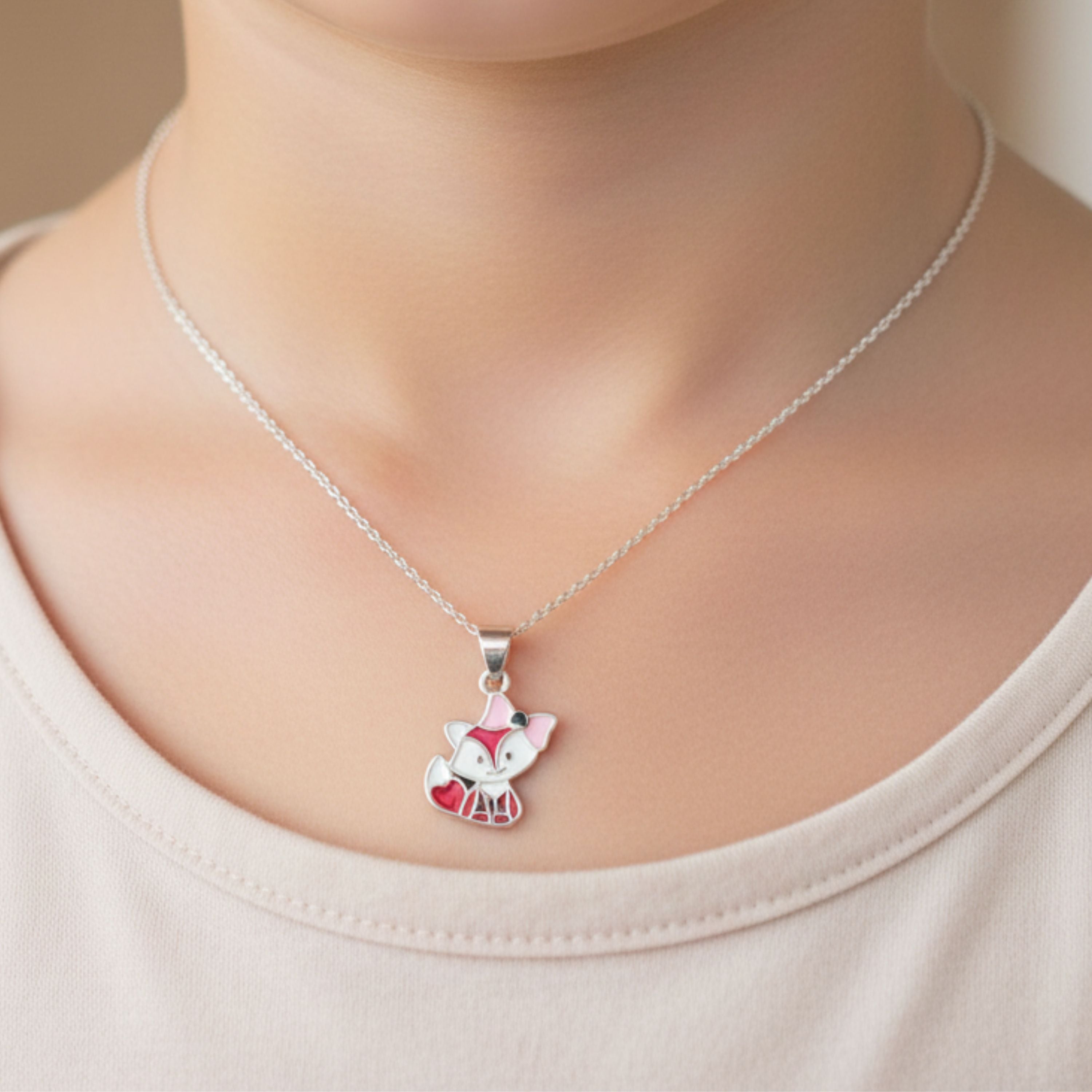 Kitty Kisses Pendant With Chain
