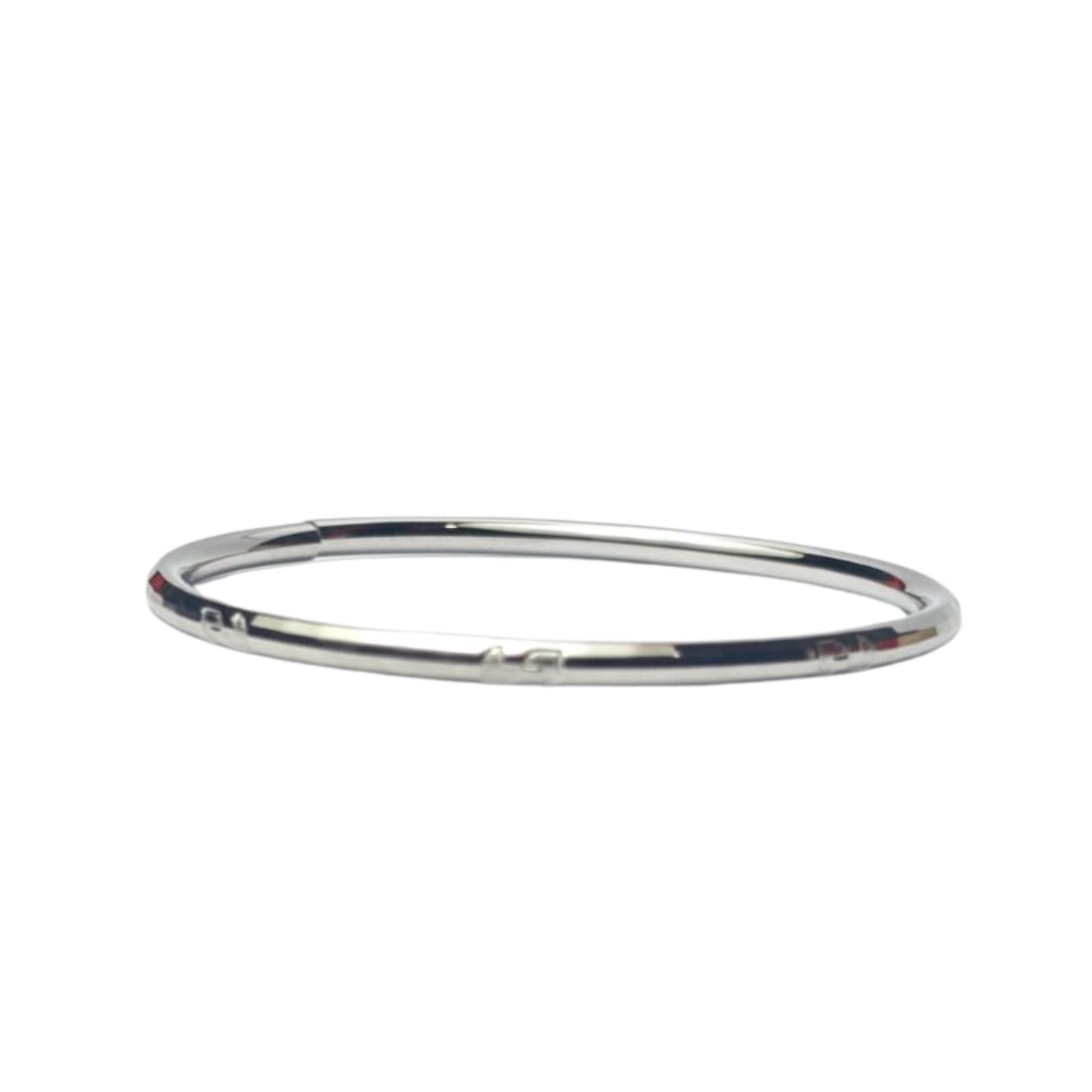 Silver Sleek Round Bangle