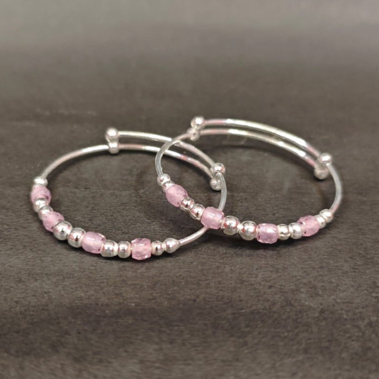 Soft Blossom Sterling Silver Baby Kada