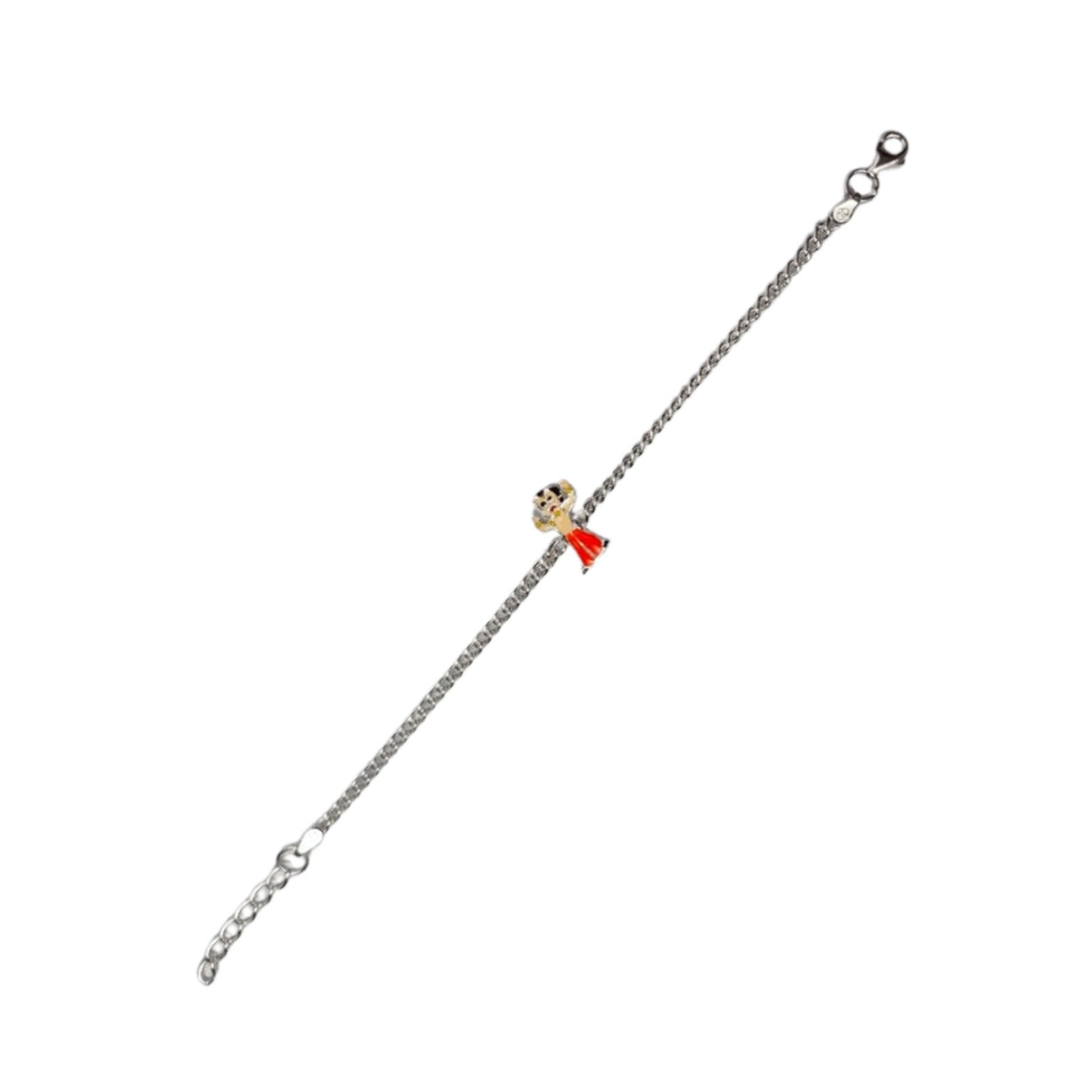 Cute Cartoon Charm Silver Bracelet