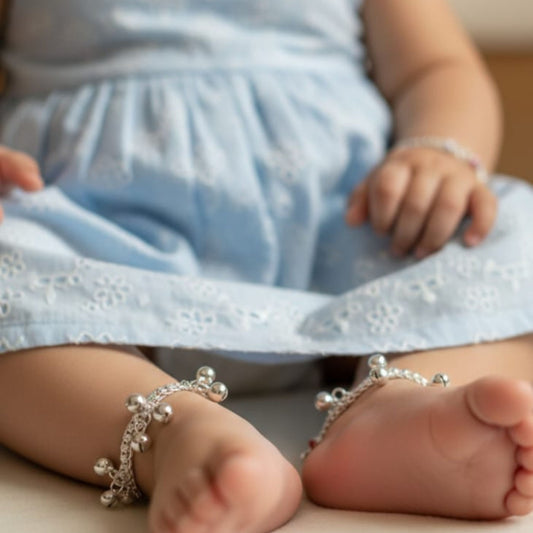 Sparkle Ghungroo Silver Payal