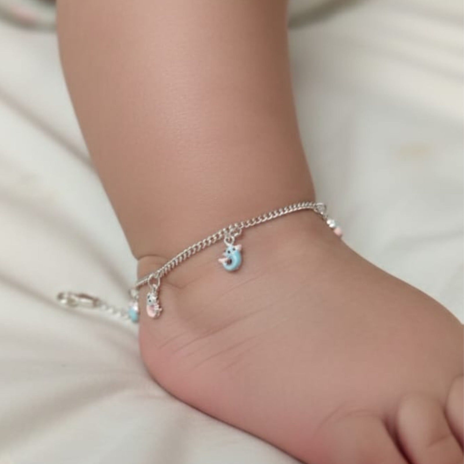 Pastel Charm Silver Payal