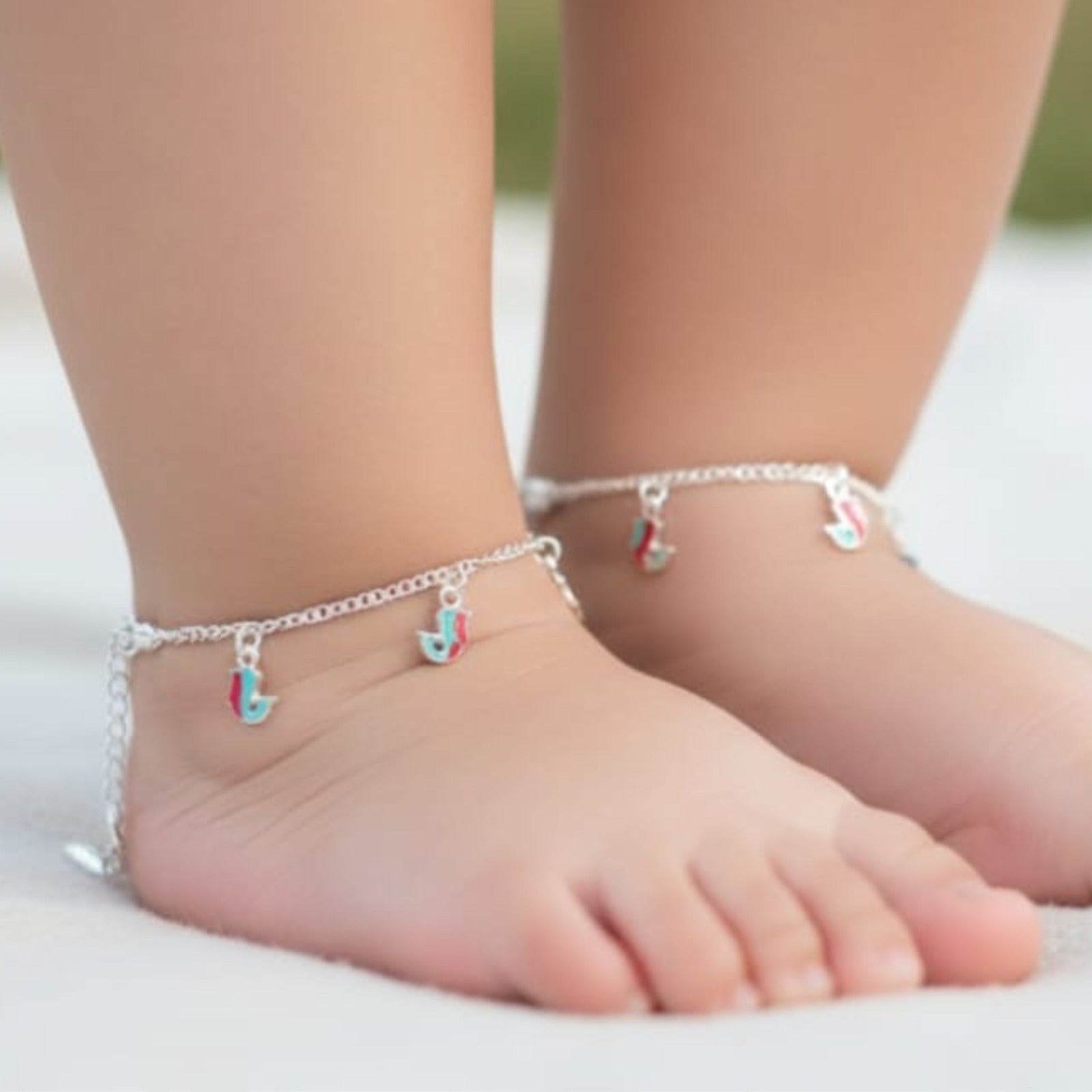 Neon Wave Silver Payal