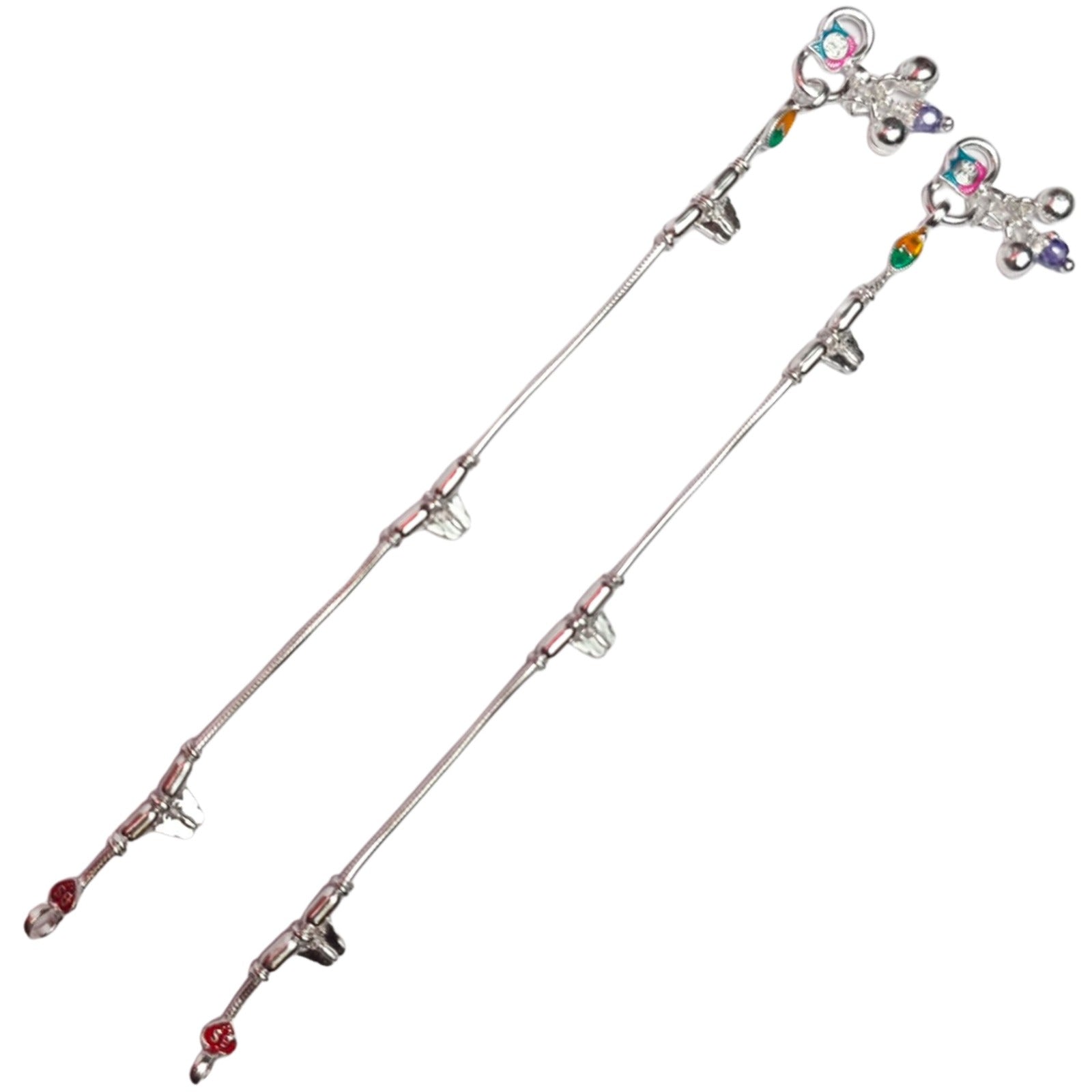 Sleek Shine Silver Payal