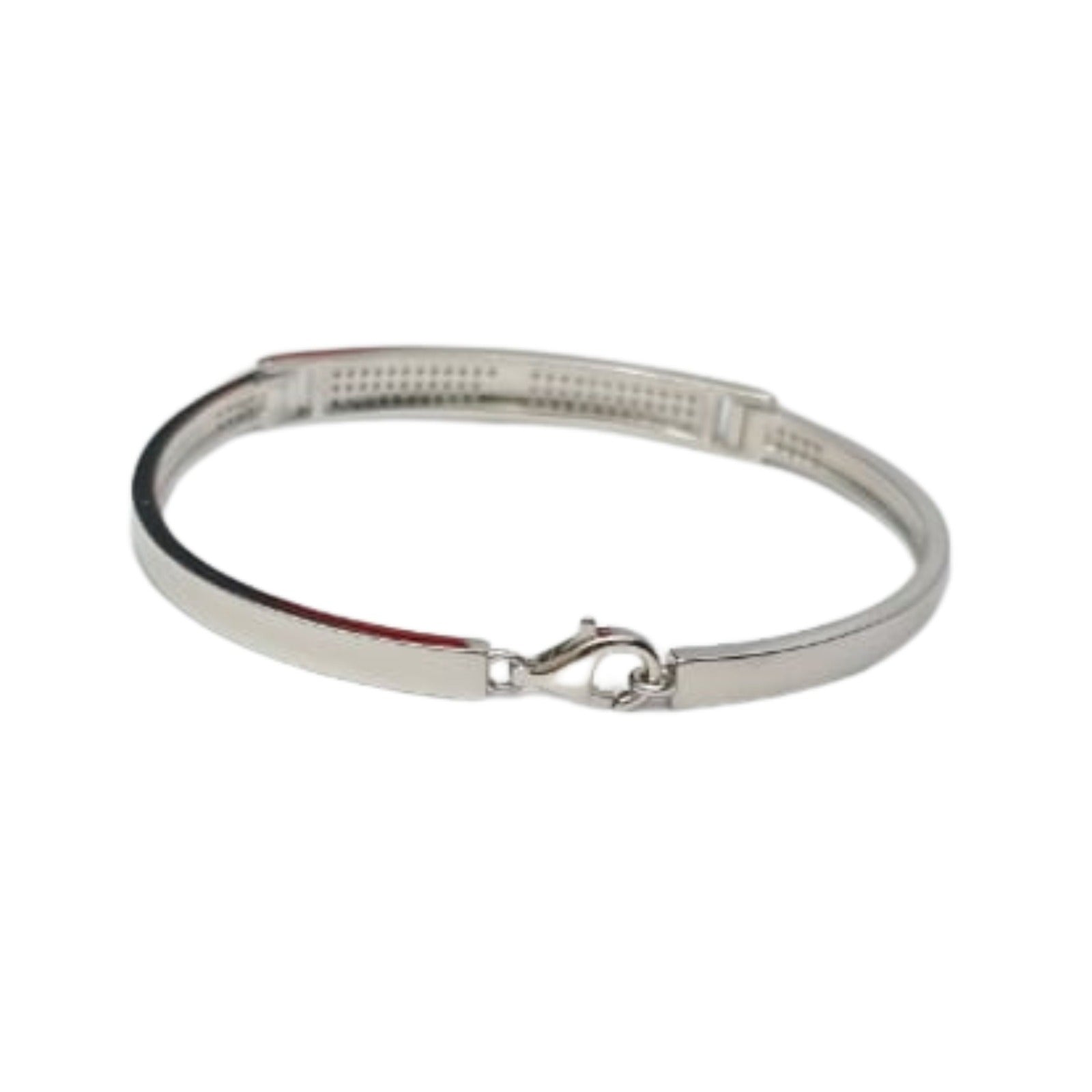 Silver Classic Diamond Bangle
