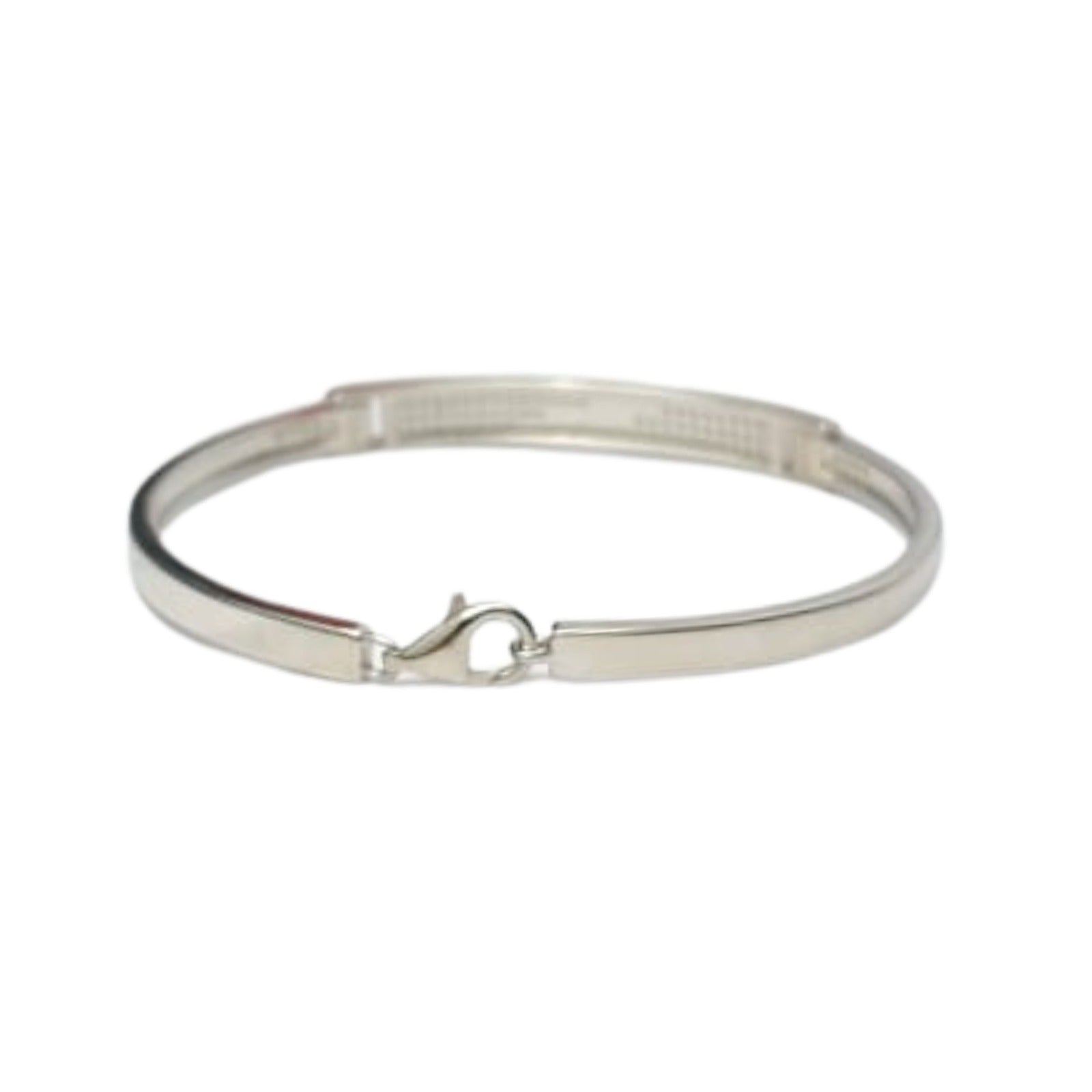 Silver Twisted Shine Bangle