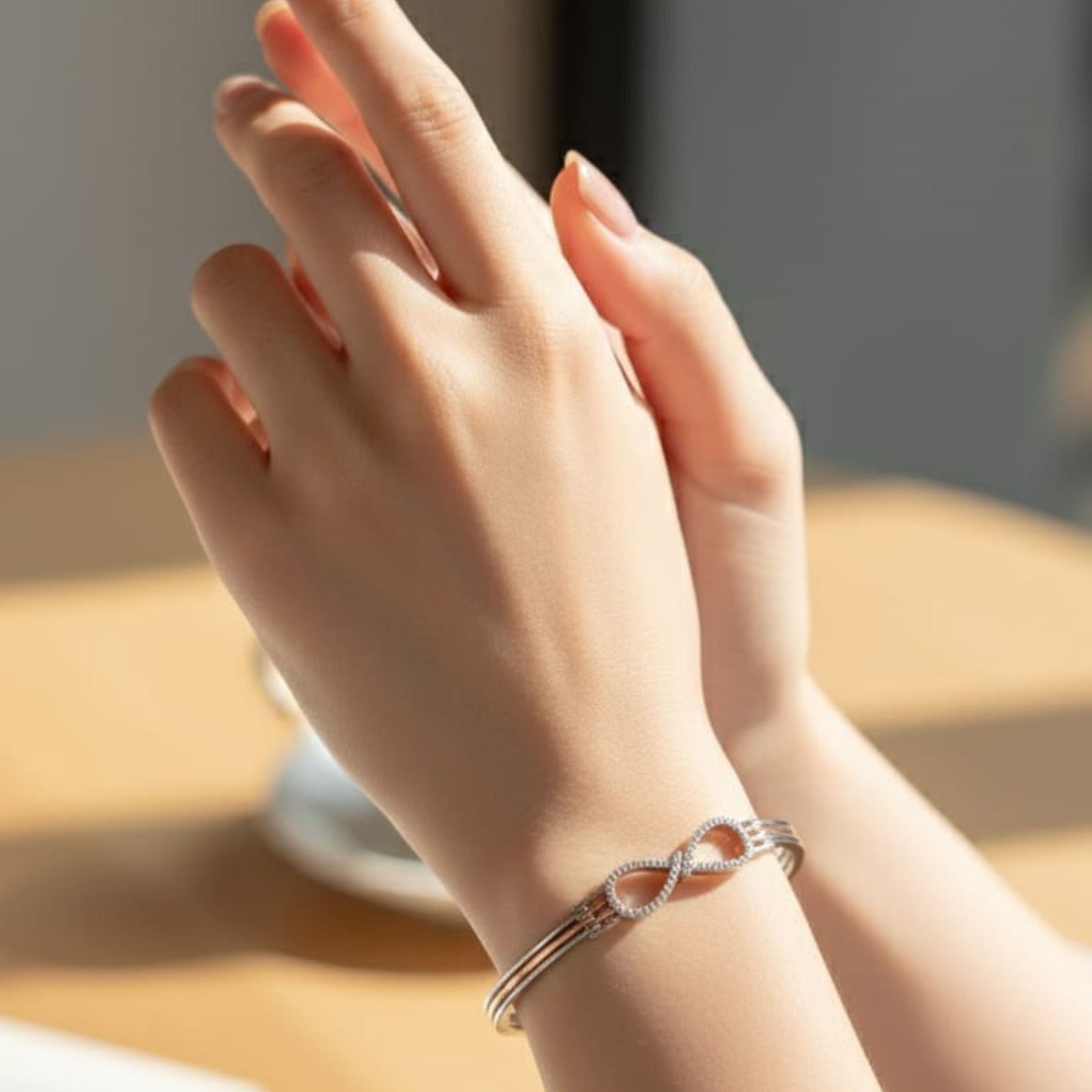 Silver Infinity Shine Bracelet