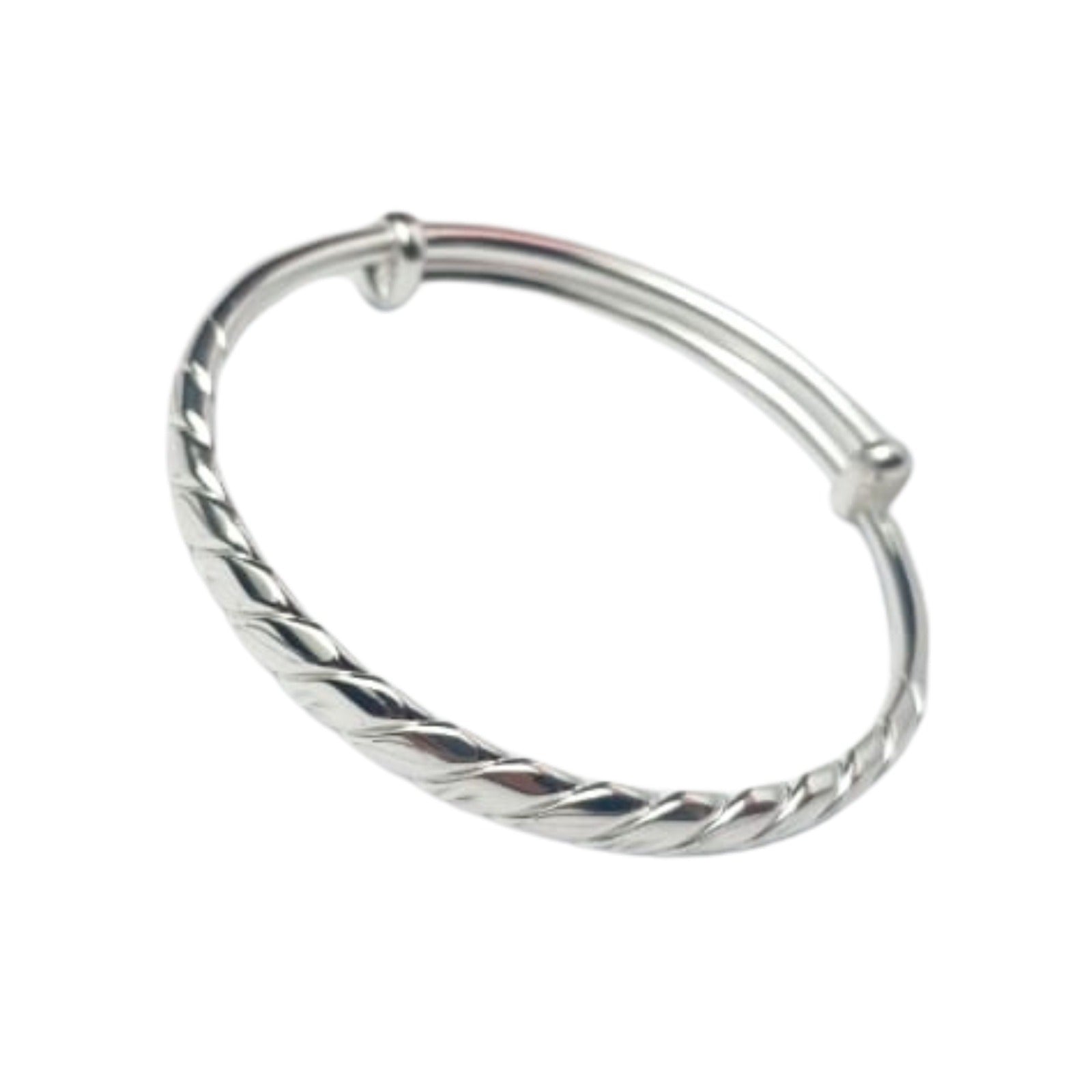 Silver Double Twist Kada